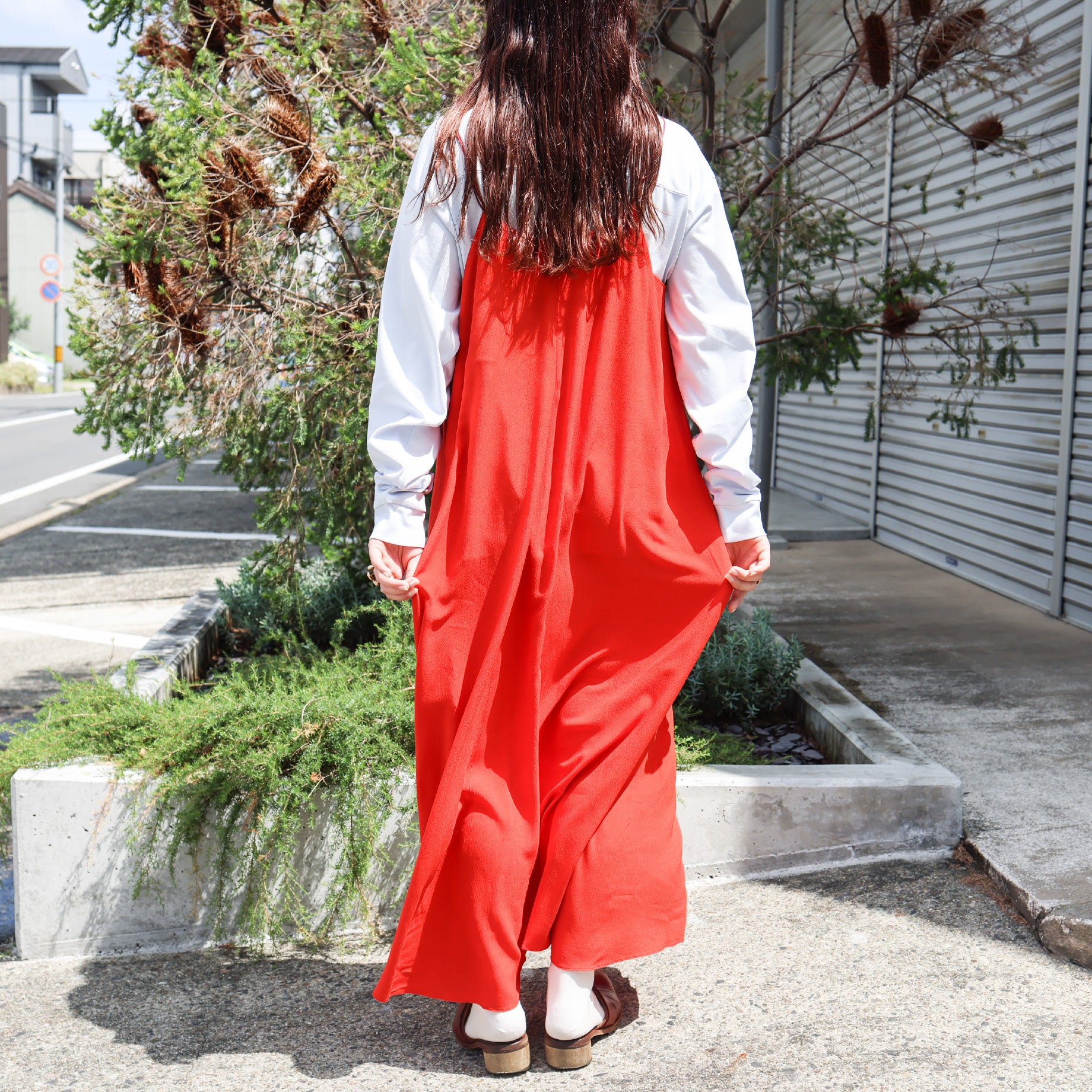 CAMISOLE DRESS(RED)