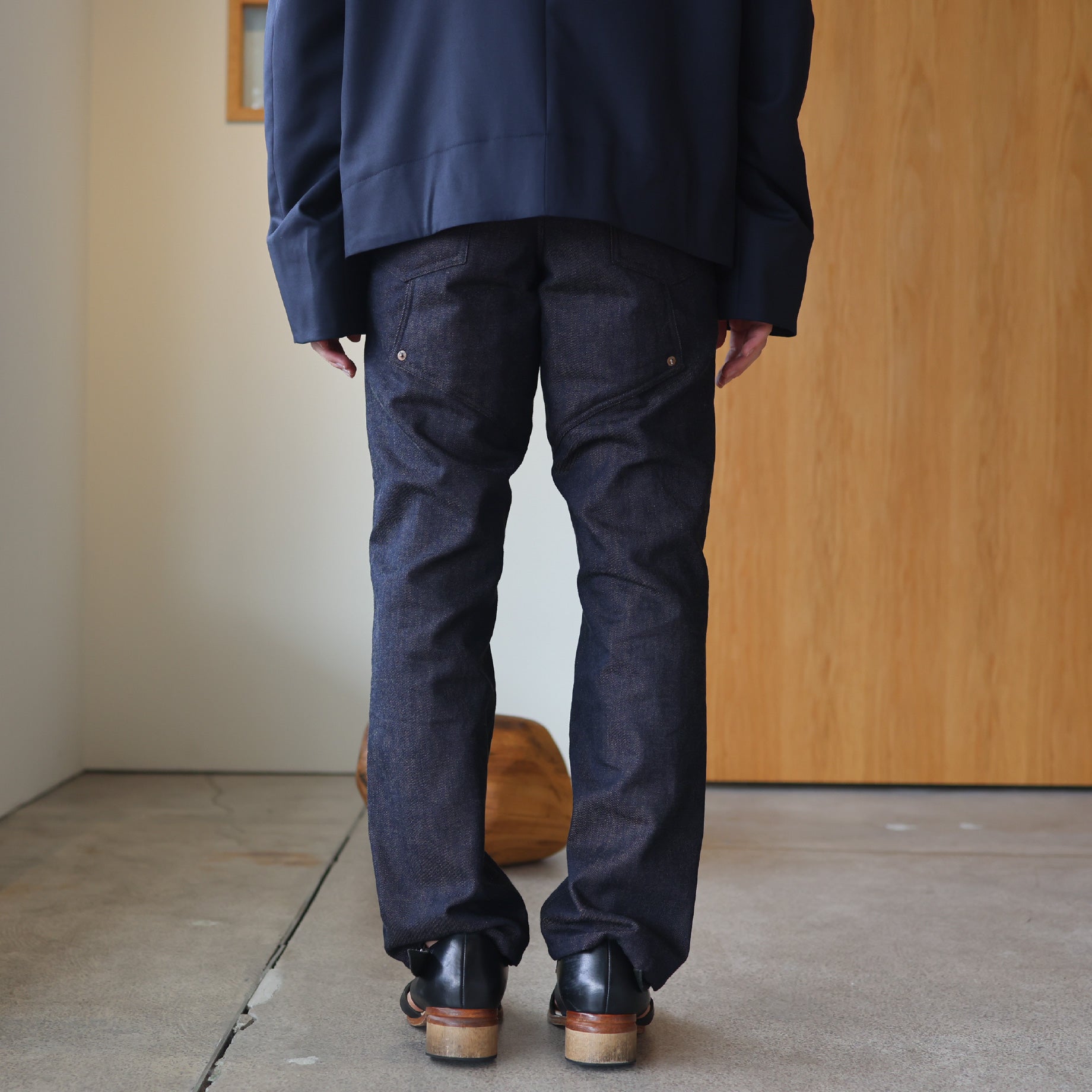 PUDDING EXPANDED DENIM PANTS(KAKI)