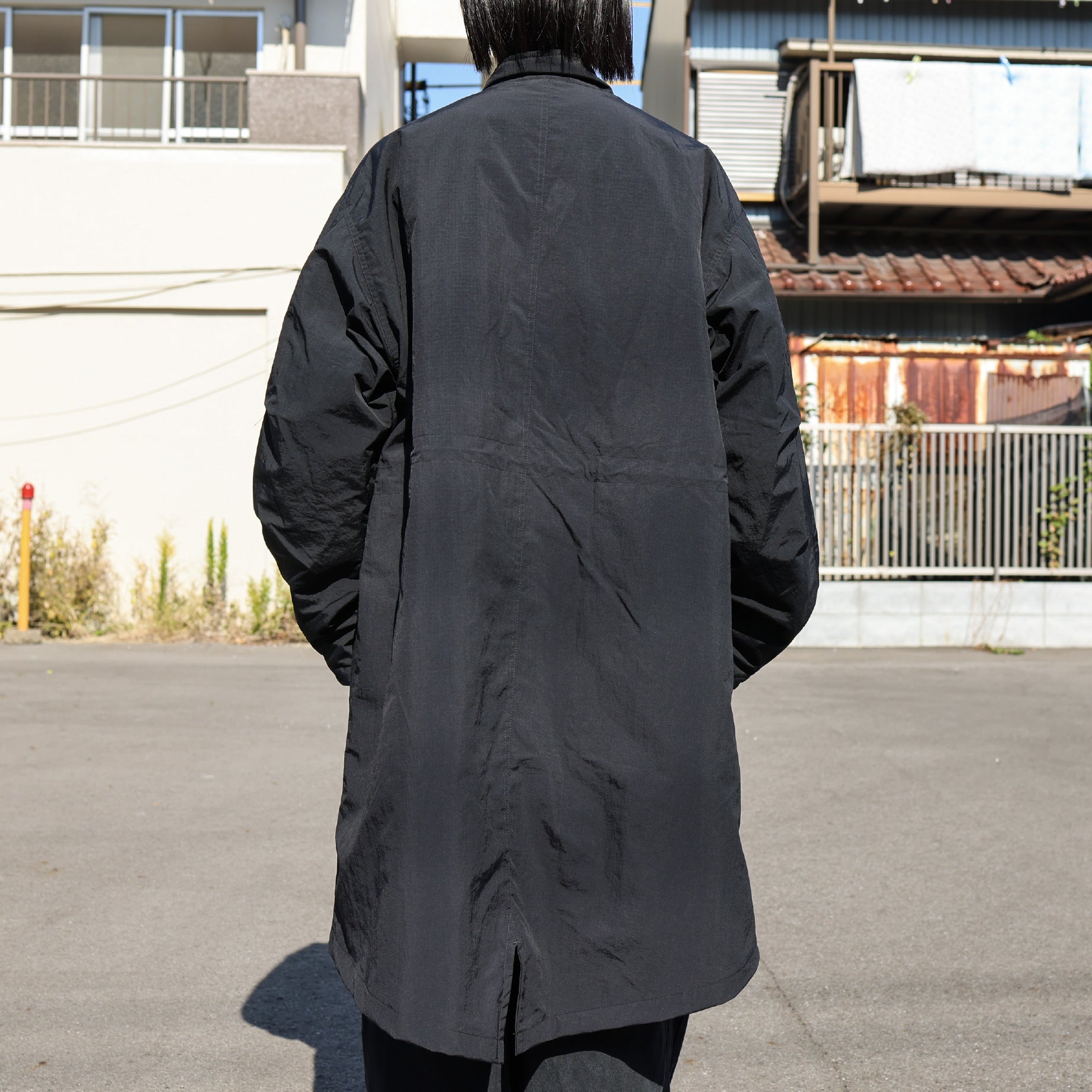C.P. COAT - NYLON RIPSTOP (BLACK)