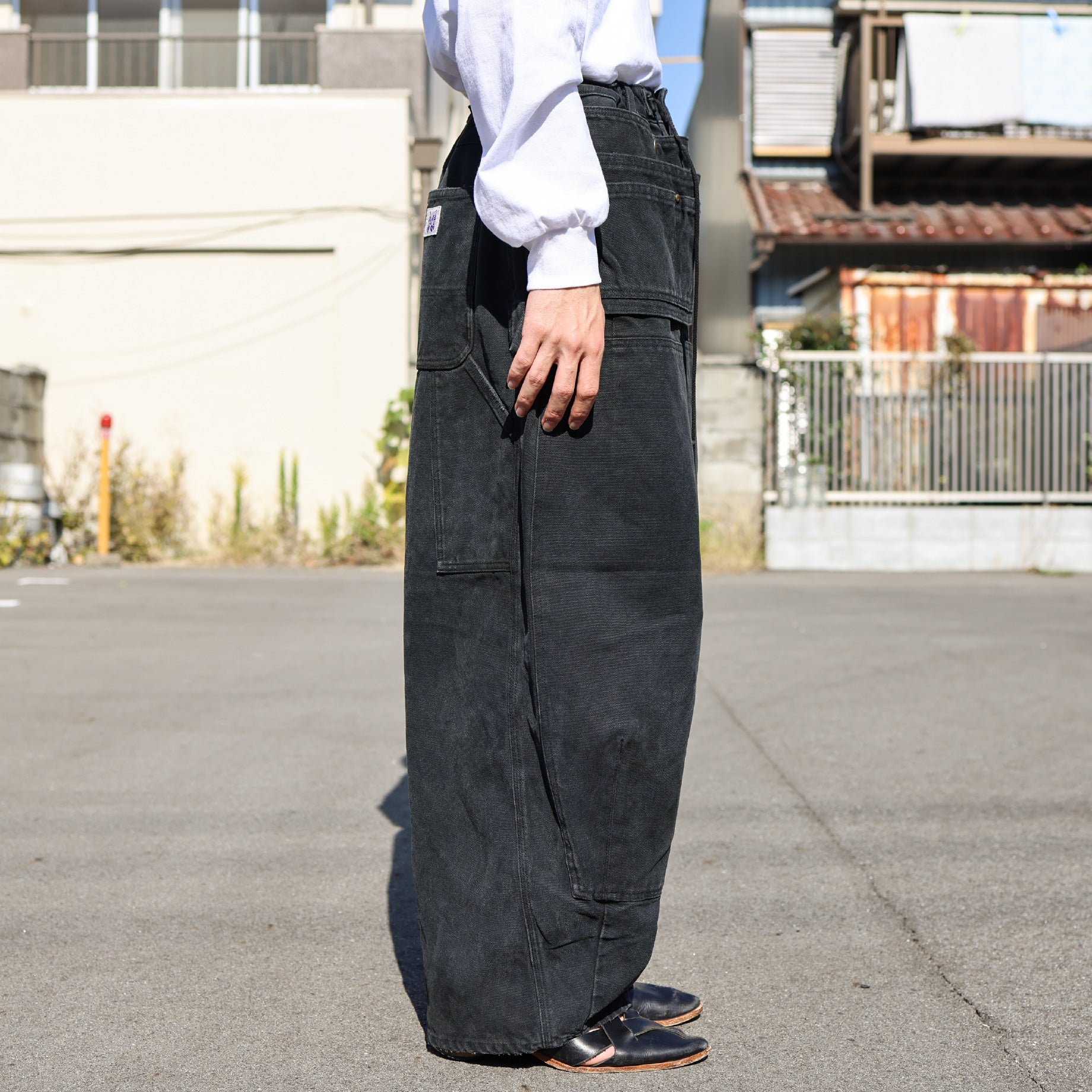 H.D PANT - APRON / 16OZ COTTON CANVAS (BLACK)