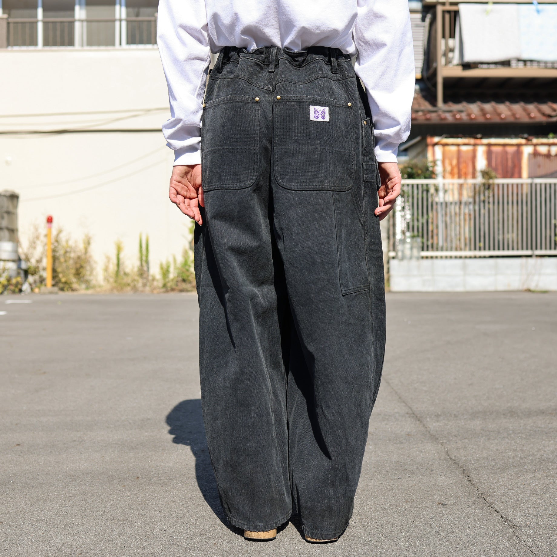 H.D PANT - APRON / 16OZ COTTON CANVAS (BLACK)