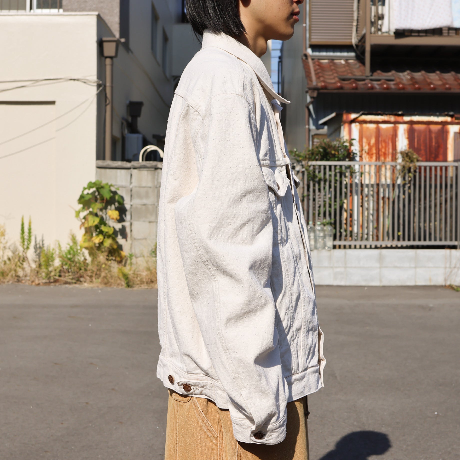 12OZ DENIM JACKET (NATURAL)