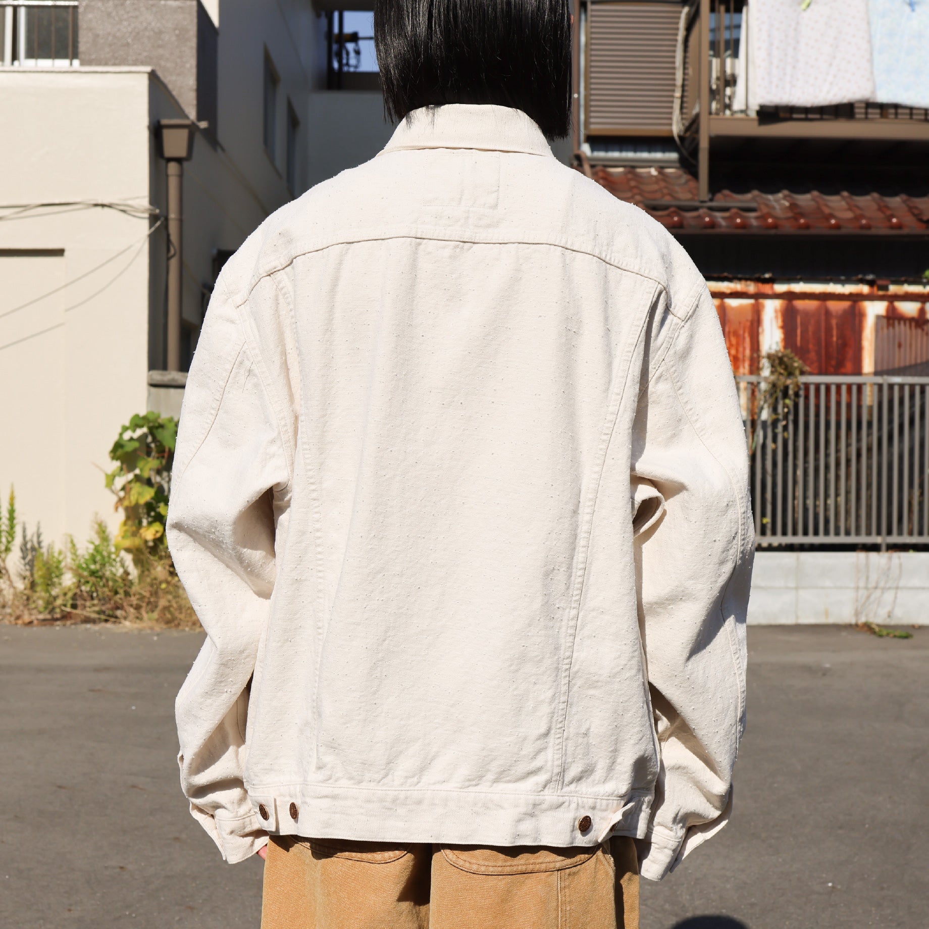 12OZ DENIM JACKET (NATURAL)