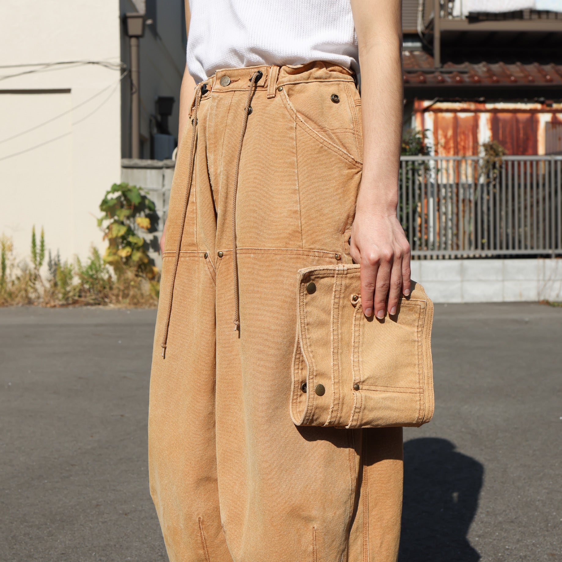 H.D PANT - APRON / 16OZ COTTON CANVAS (BROWN)