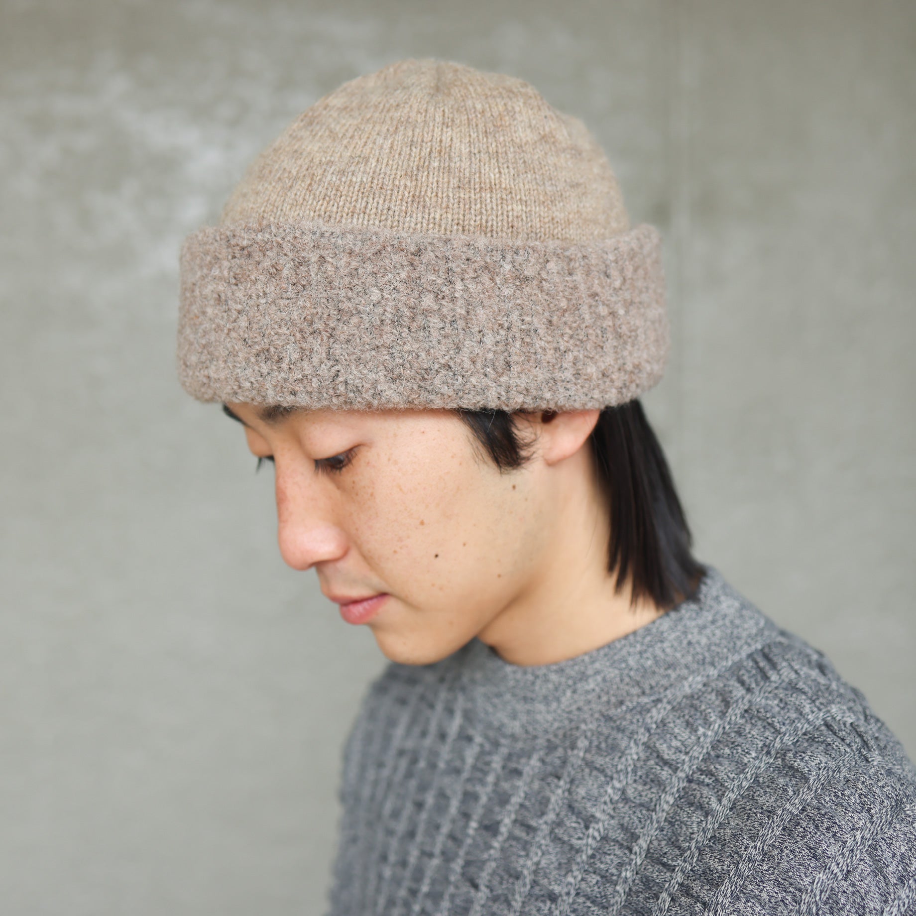 WO/AL KNIT CAP (BEIGE)