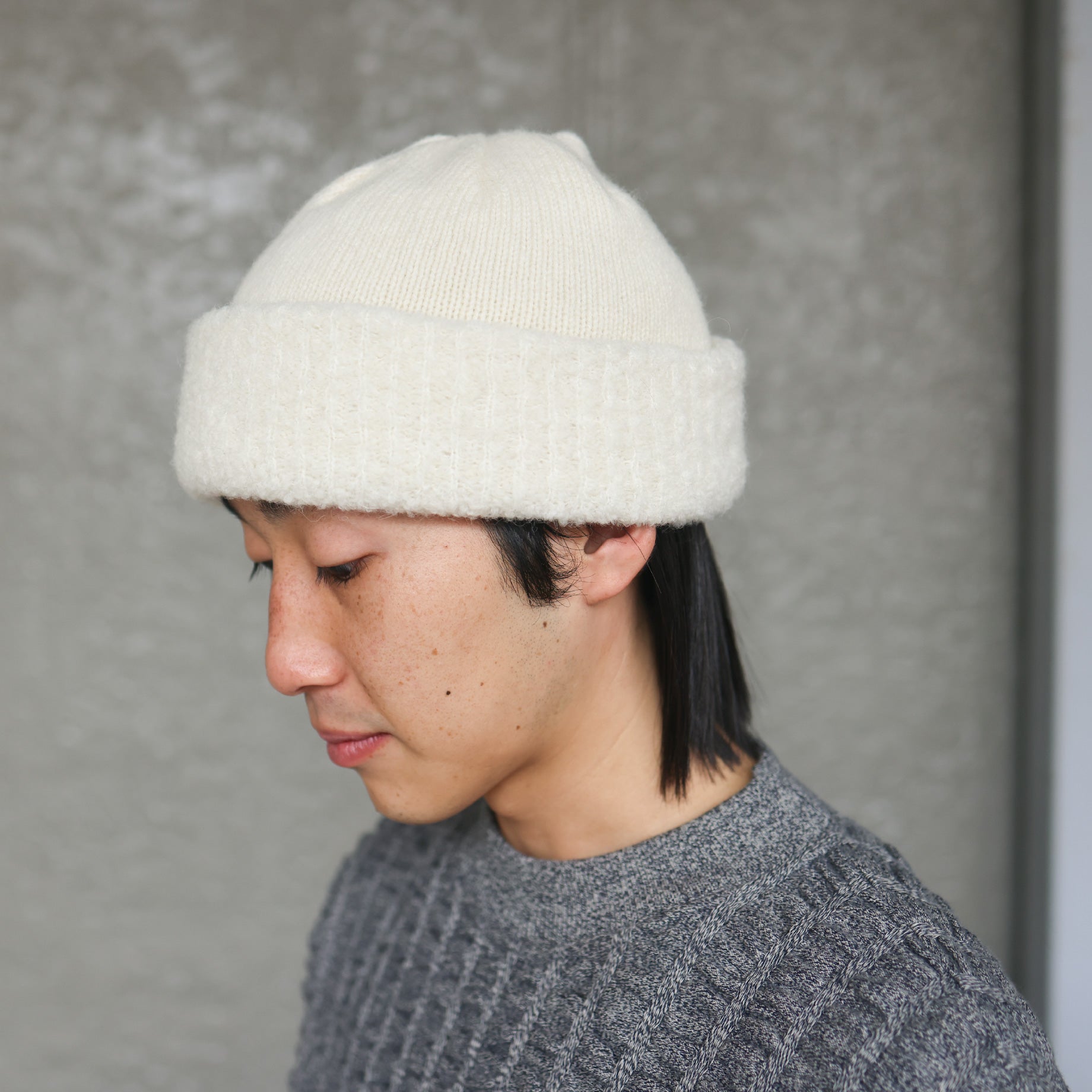 WO/AL KNIT CAP (WHITE)