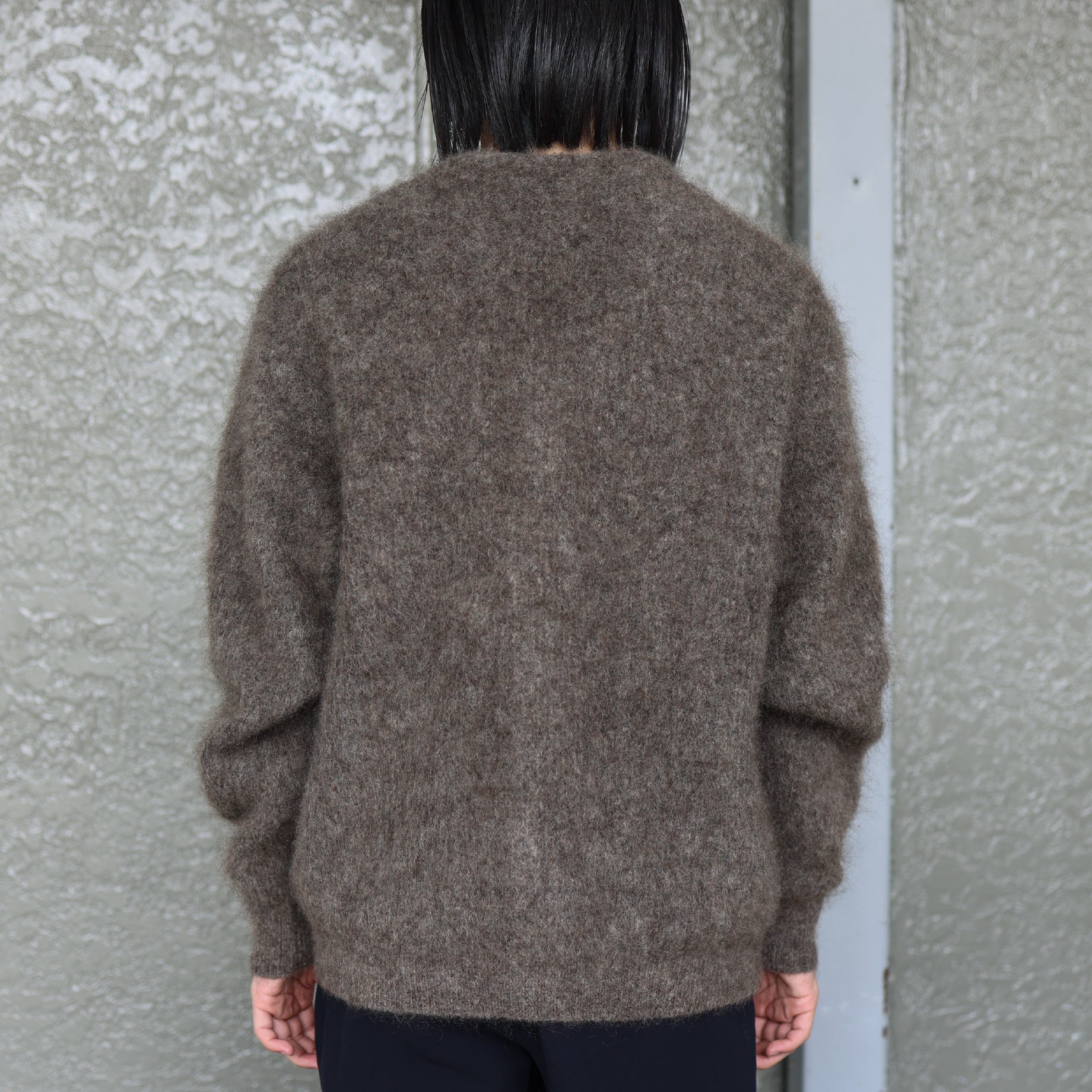 MOHAIR V/N CARDIGAN (BROWN)