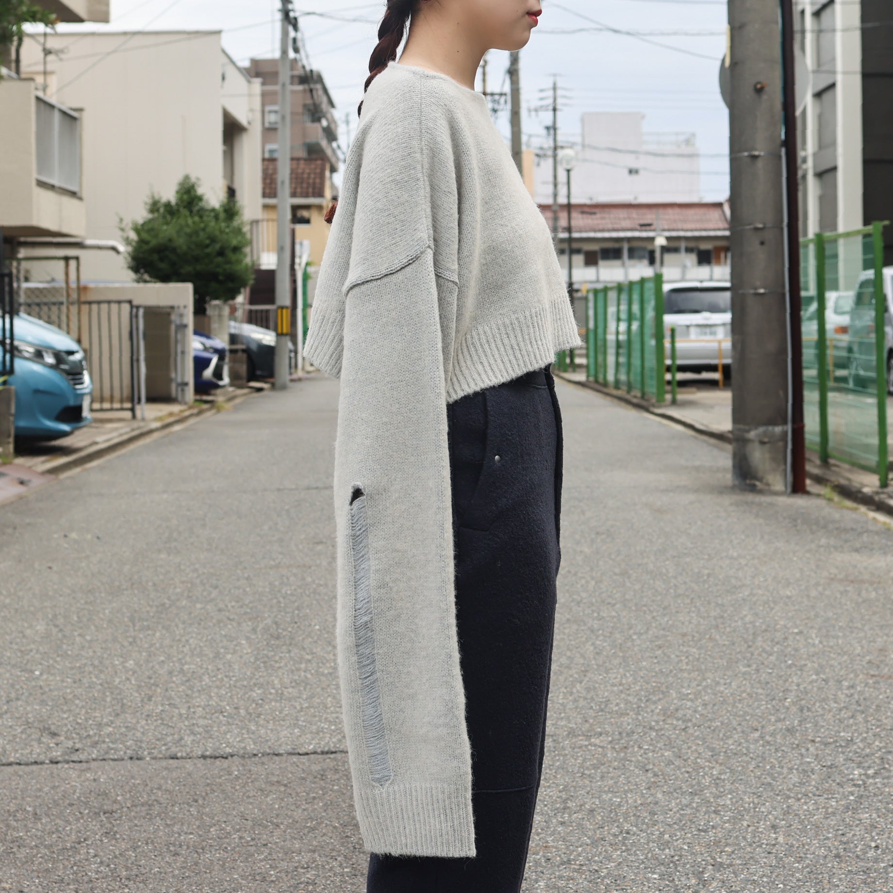 KNIT MUFFLER(IVORY)