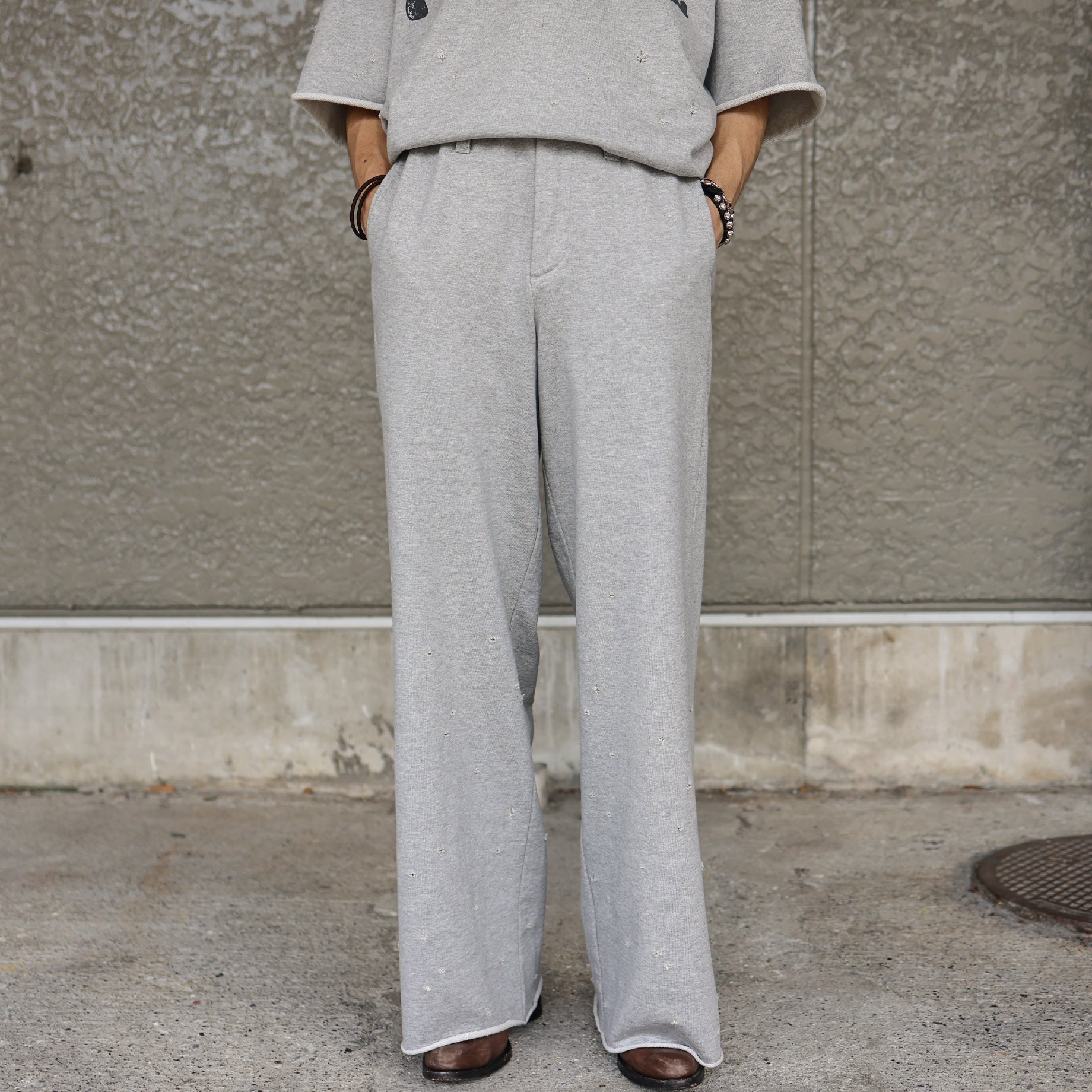 BAGGY SWEAT PANTS(GRAY)