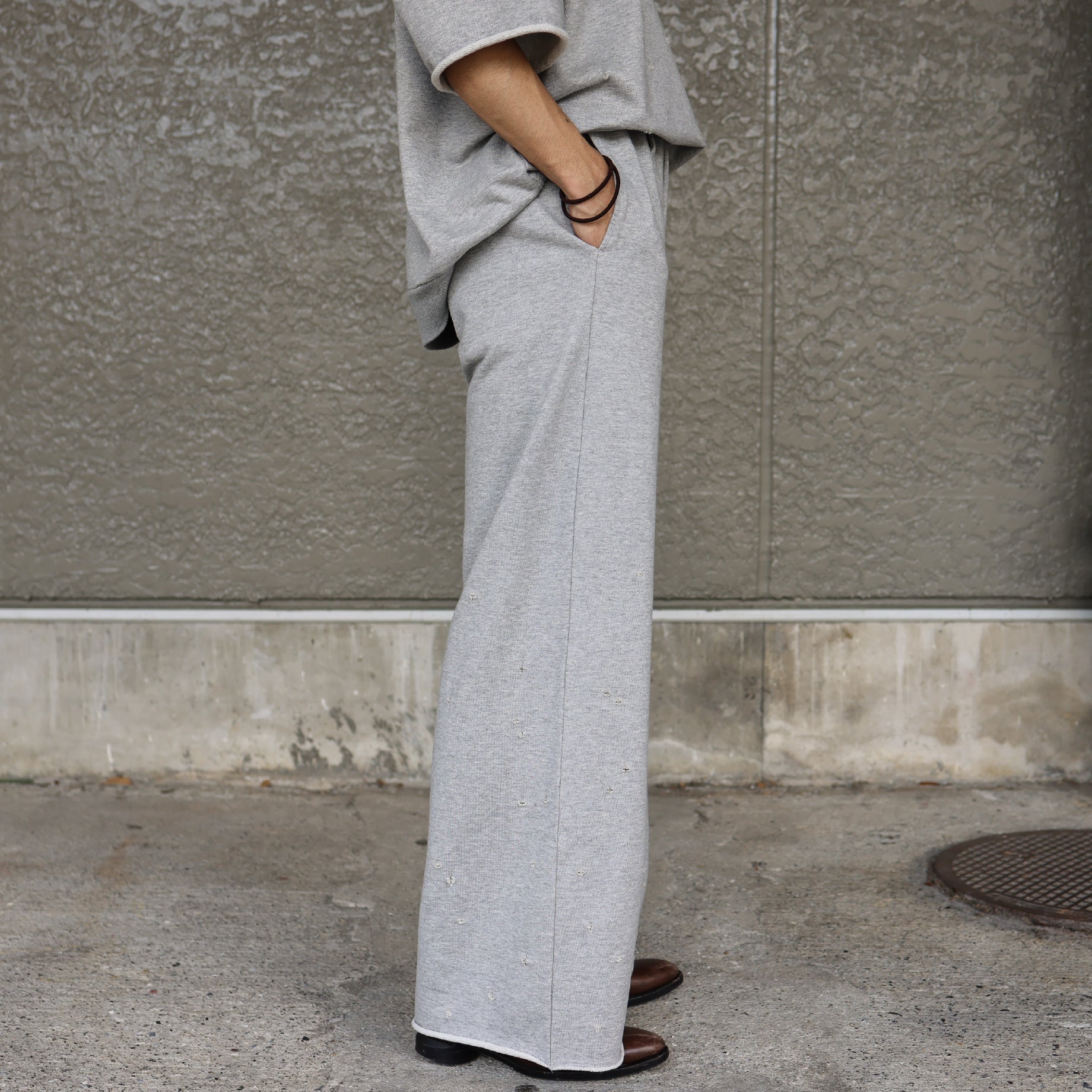 BAGGY SWEAT PANTS(GRAY)