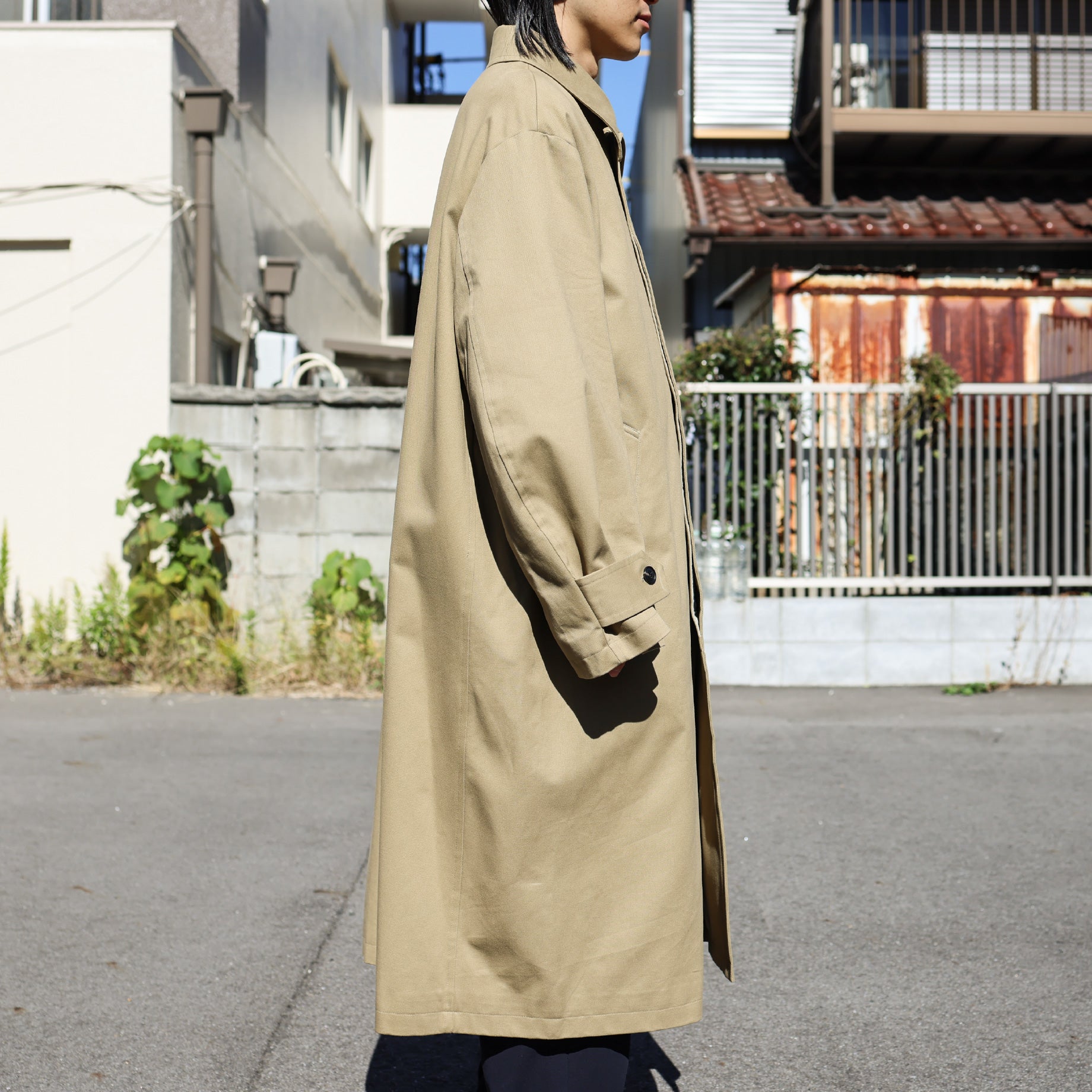 CHINO BALMACAAN COAT(BEIGE)
