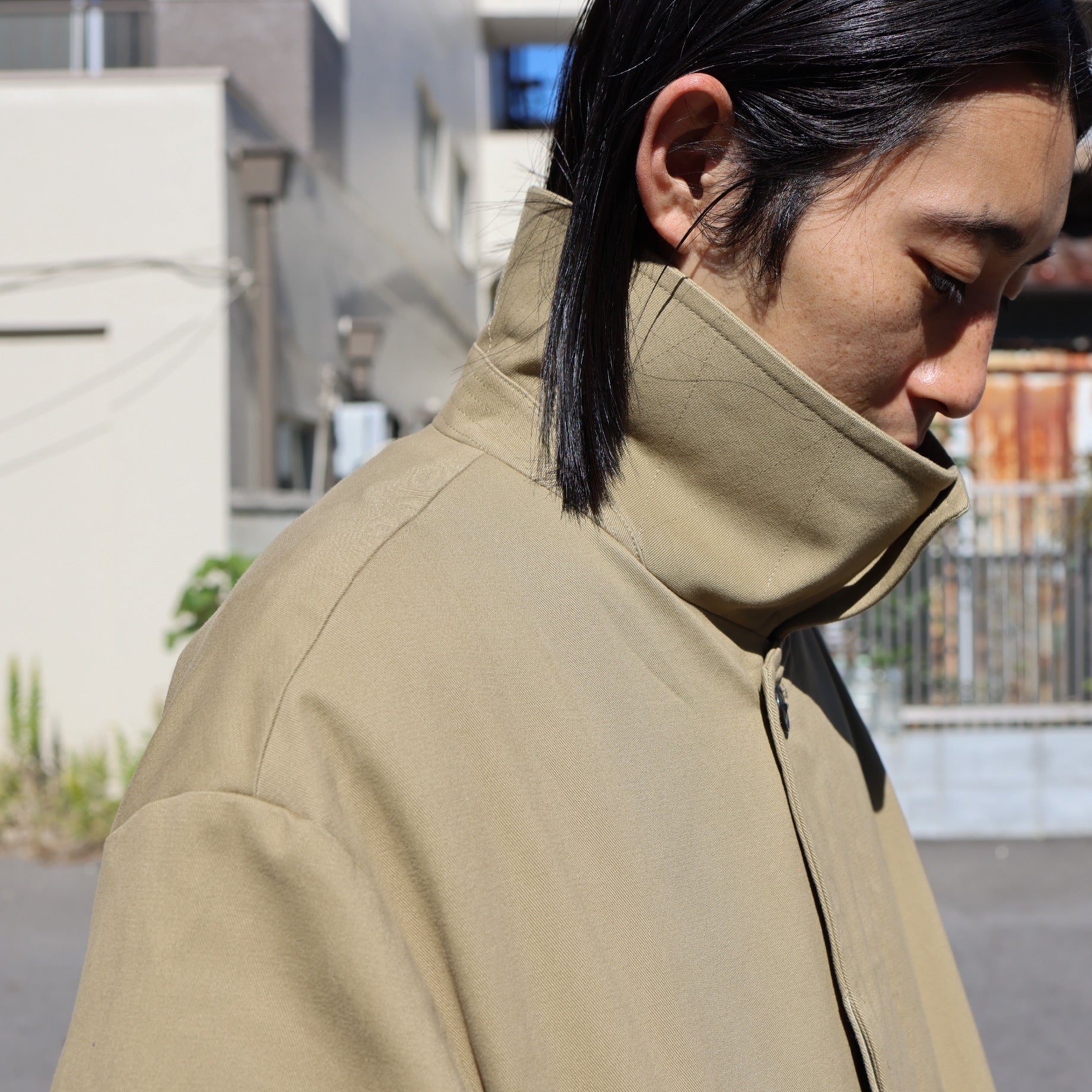 CHINO BALMACAAN COAT(BEIGE)