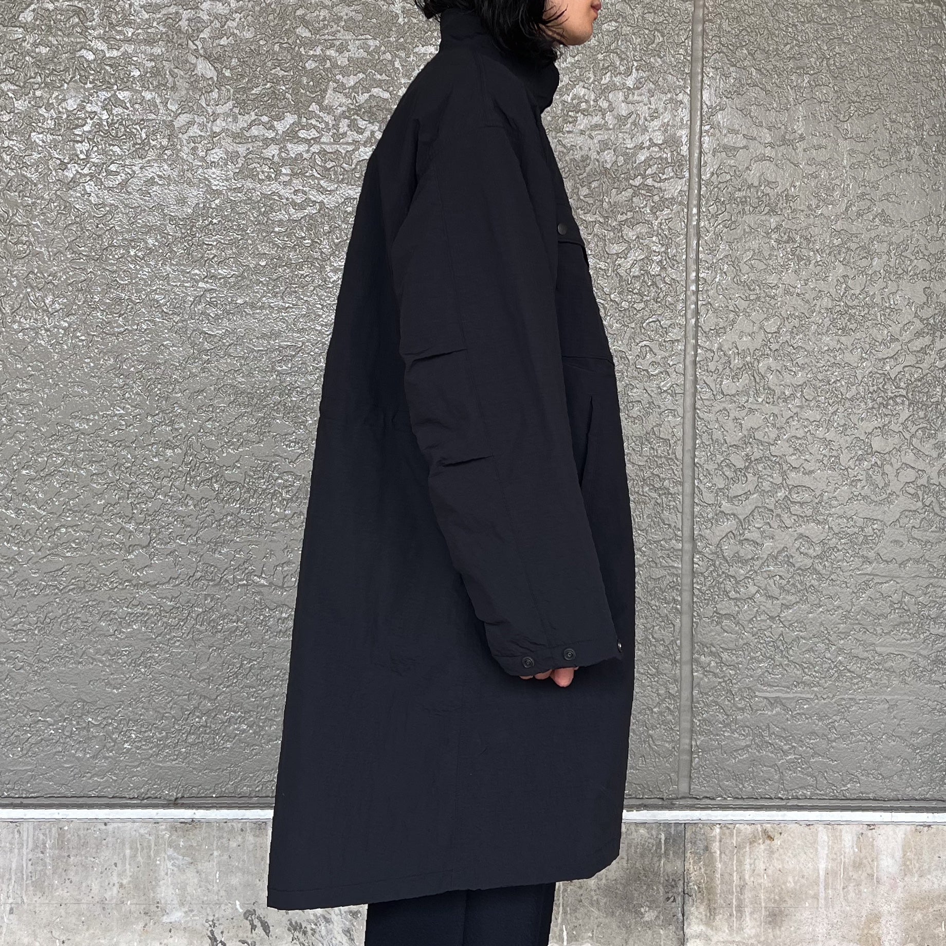 C.P. COAT - NYLON RIPSTOP(BLACK)
