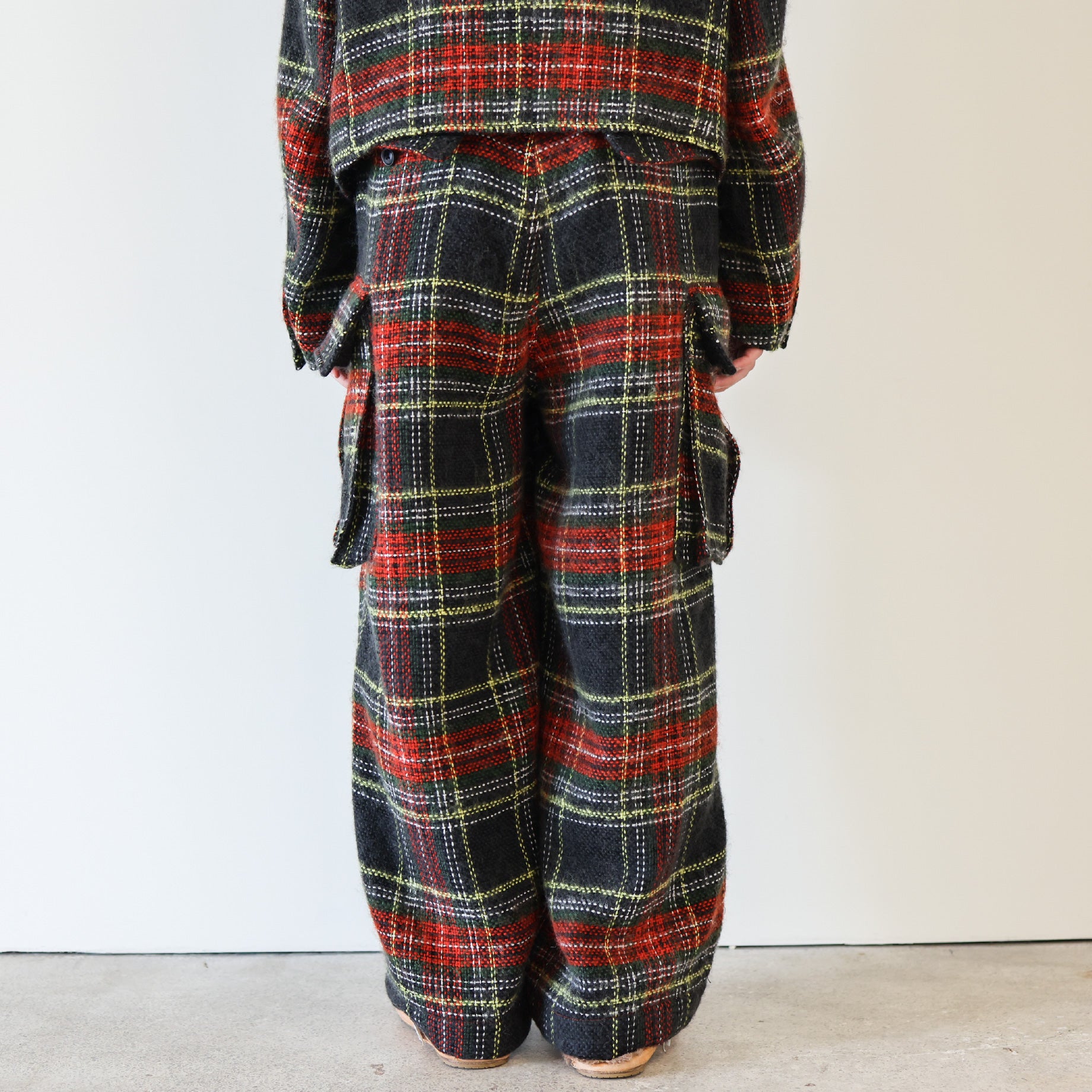 H.D. PANT - BDU / WOOL SHAGGY PLAID(RED)