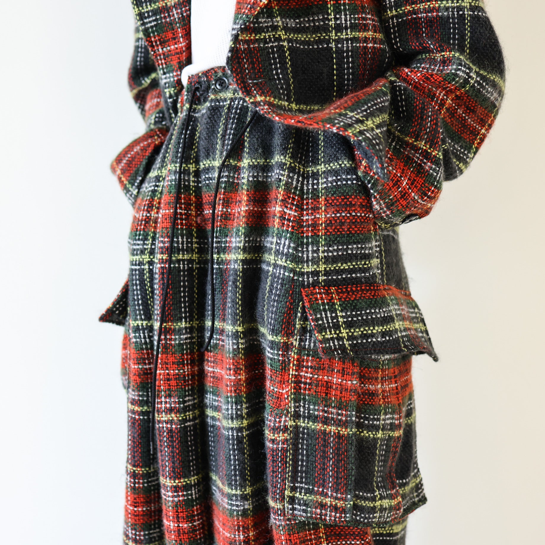 H.D. PANT - BDU / WOOL SHAGGY PLAID(RED)