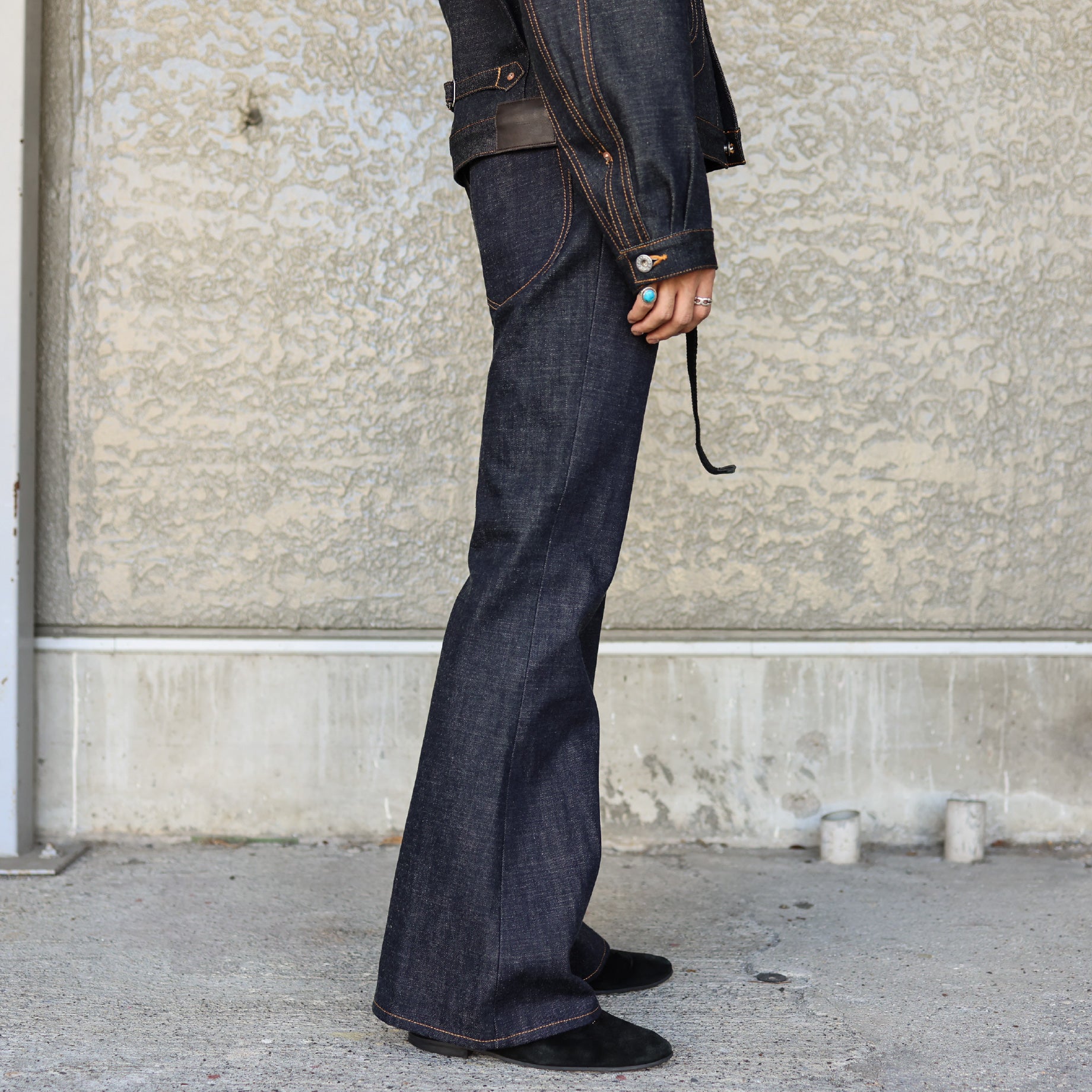 CLASSIC DENIM BELL BOTTOM(RIGID INDIGO)