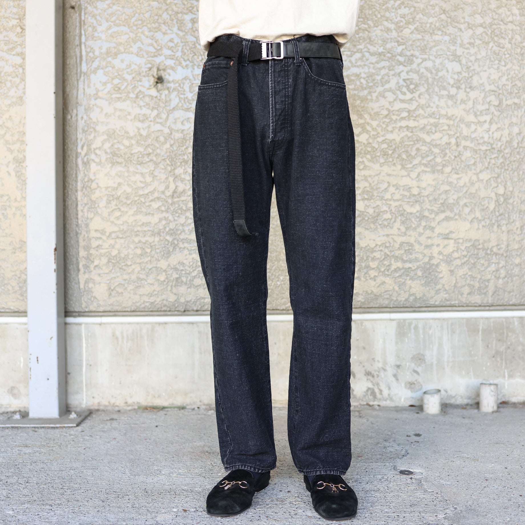 12OZ DENIM PANTS(BLACK)
