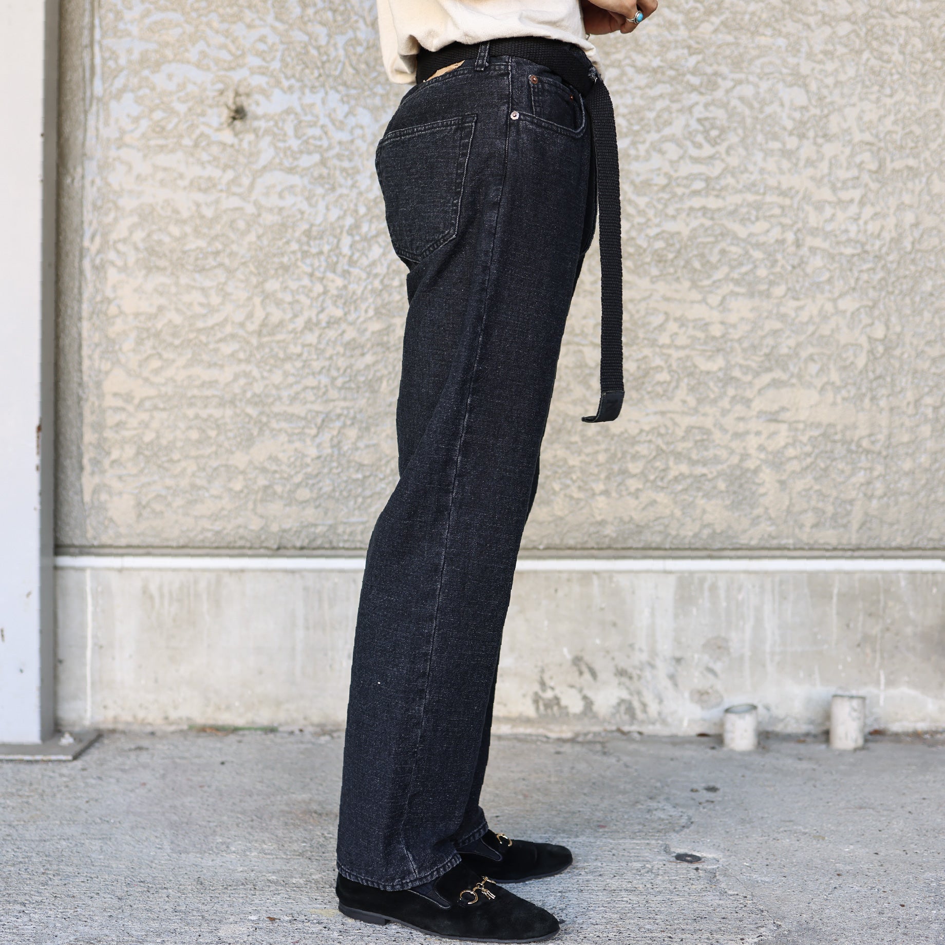 12OZ DENIM PANTS(BLACK)