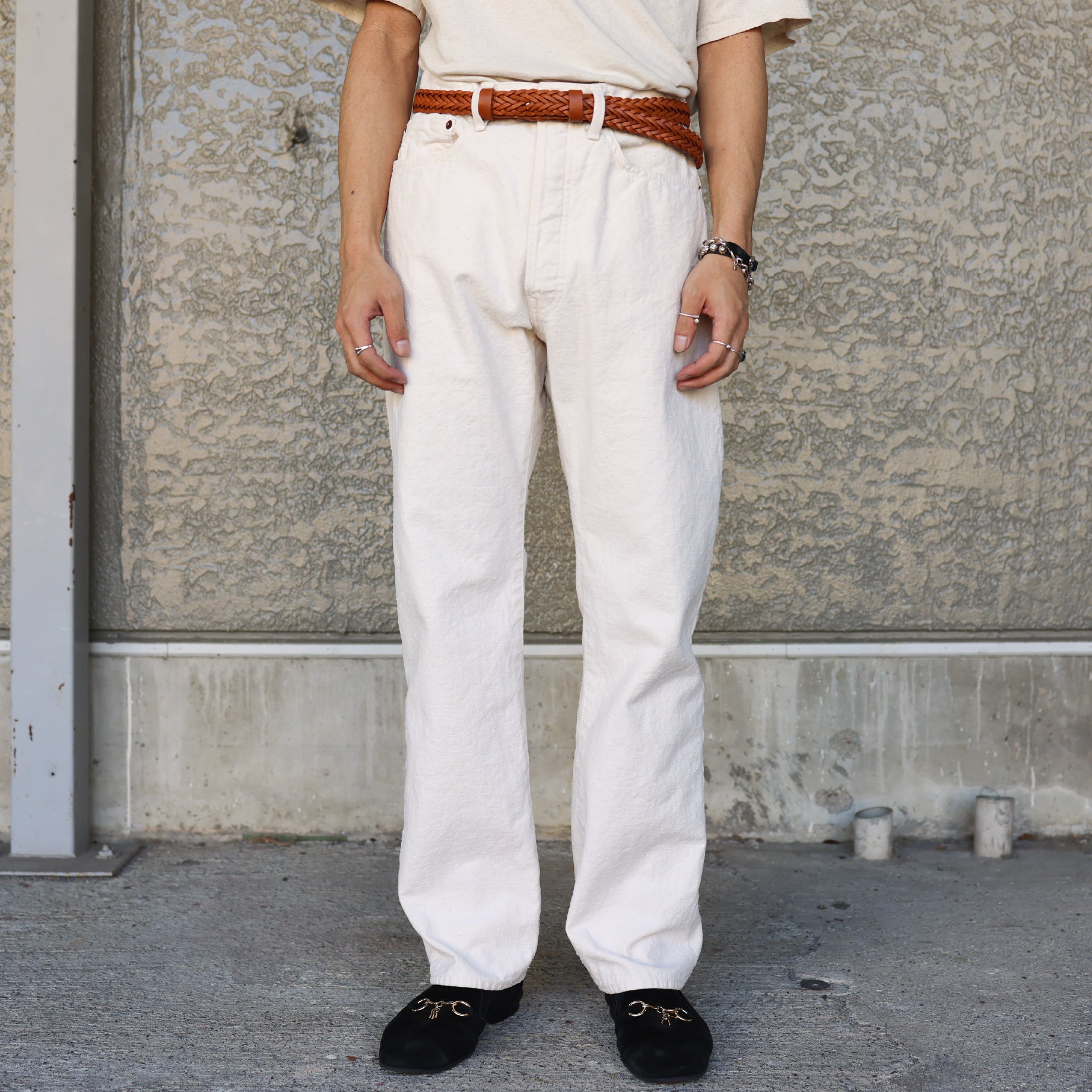 12OZ DENIM PANTS(NATURAL)