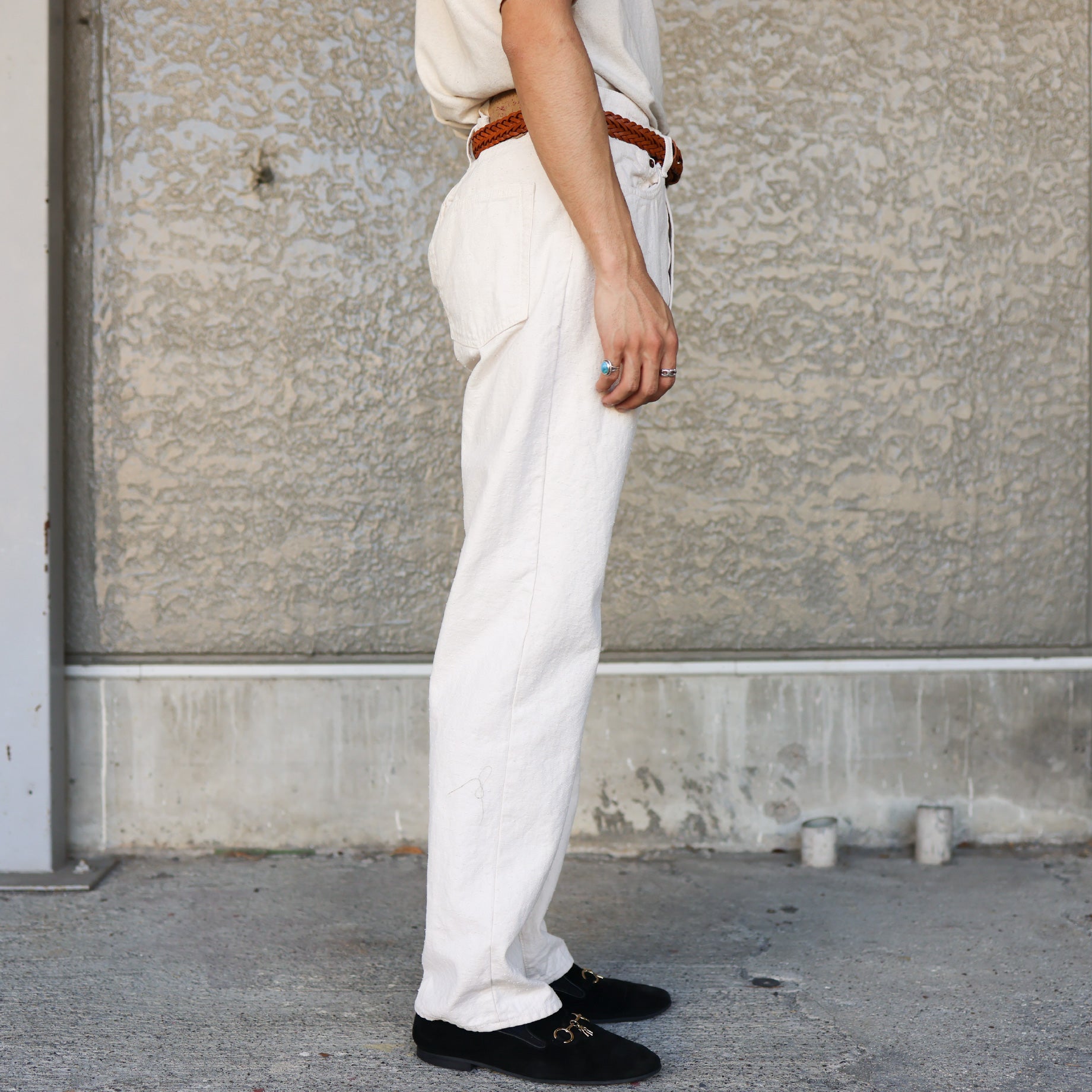 12OZ DENIM PANTS(NATURAL)