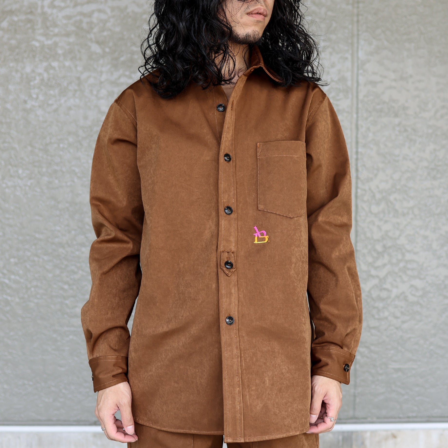 PAJAMA SHIRT(BROWN)