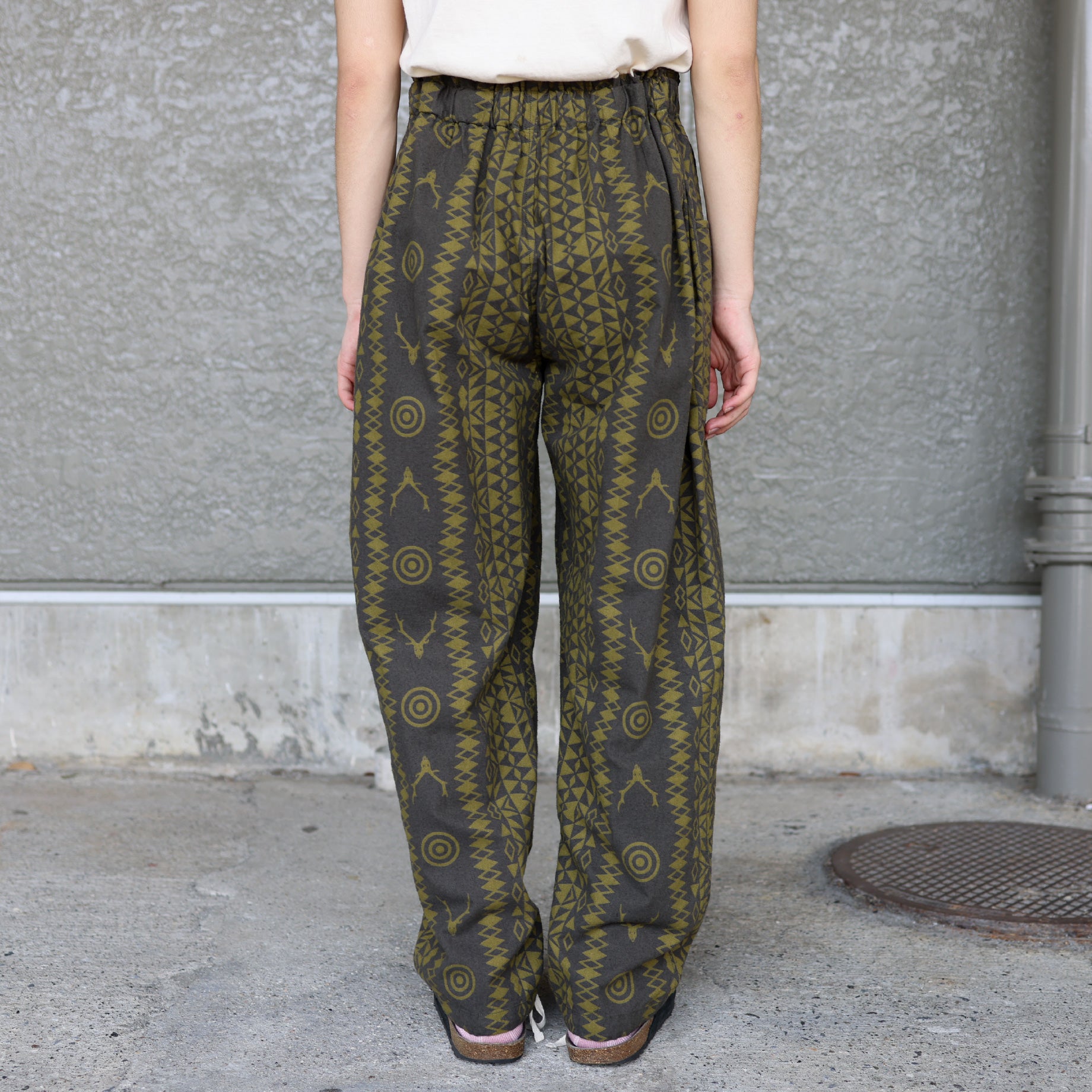 ARMY STRING PANT - FLANNEL PT.(SKULL&TARGET)