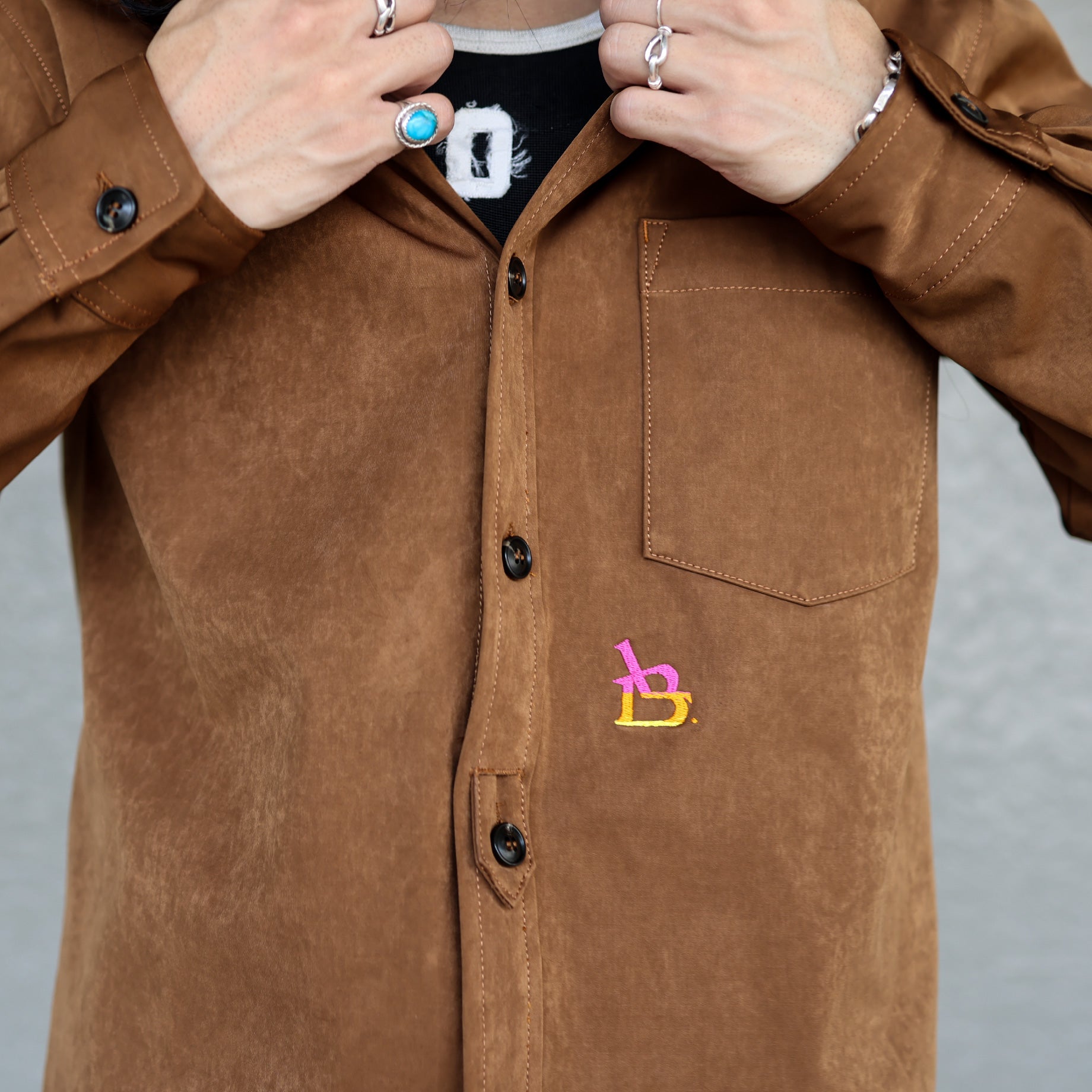 PAJAMA SHIRT(BROWN)