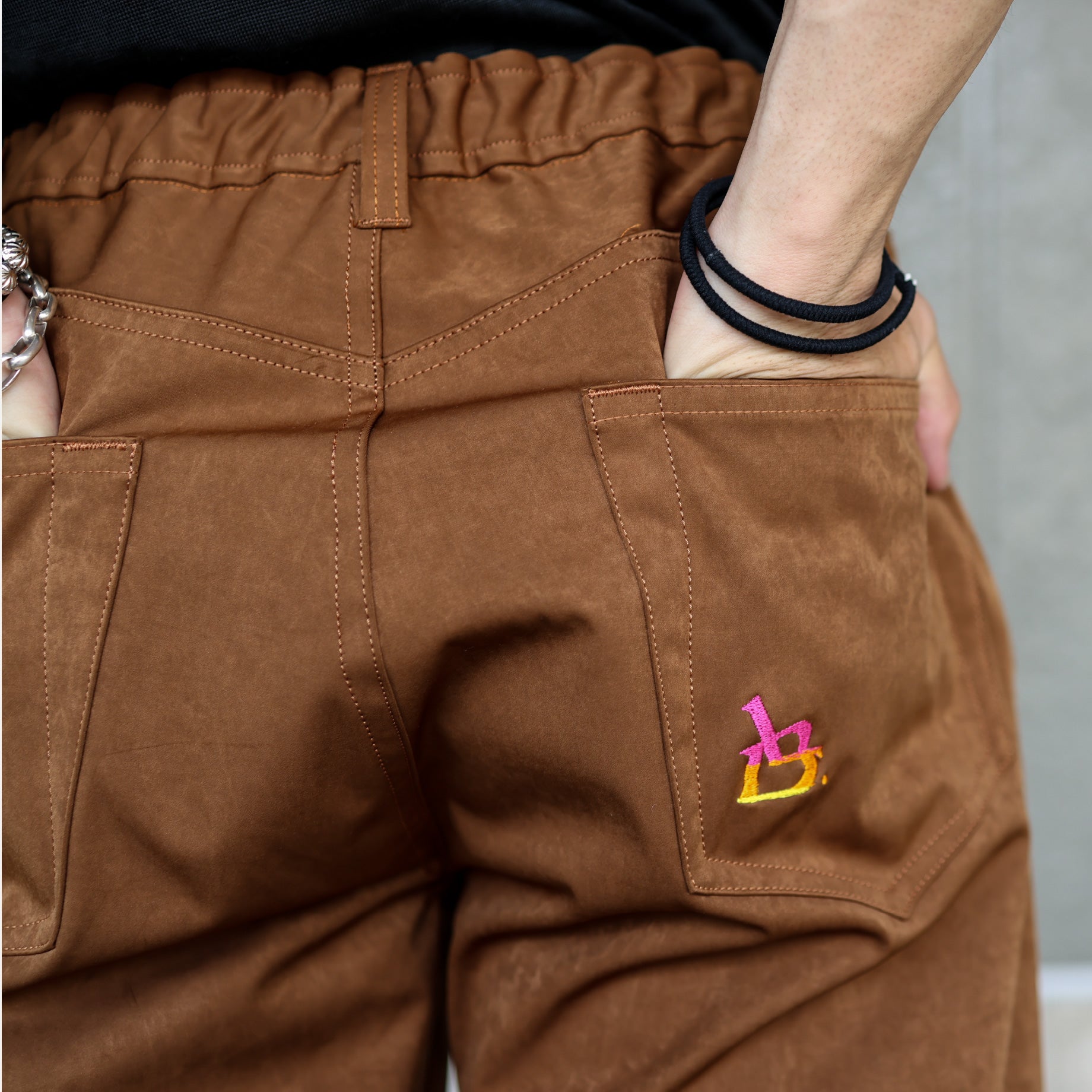 PAJAMA PANTS(BROWN)