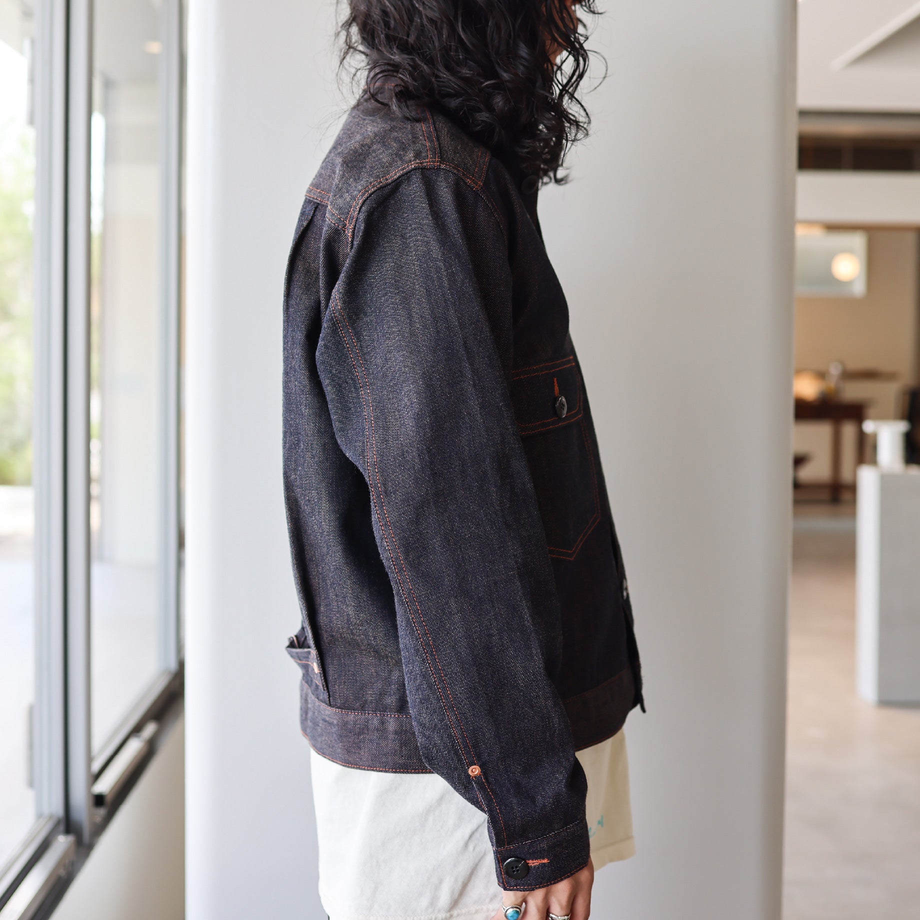 SUNSET DENIM JACKET(NAVY)