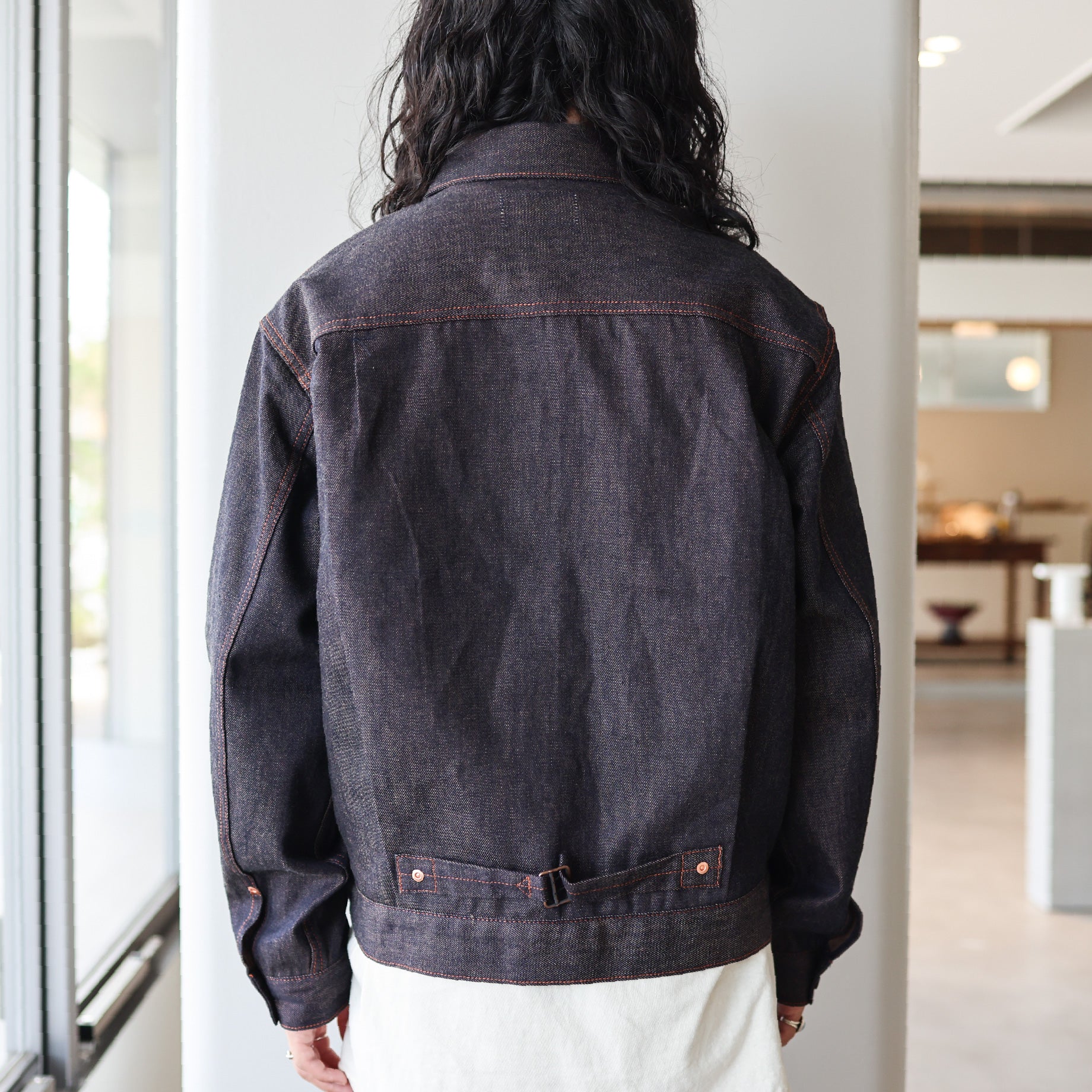 SUNSET DENIM JACKET(NAVY)