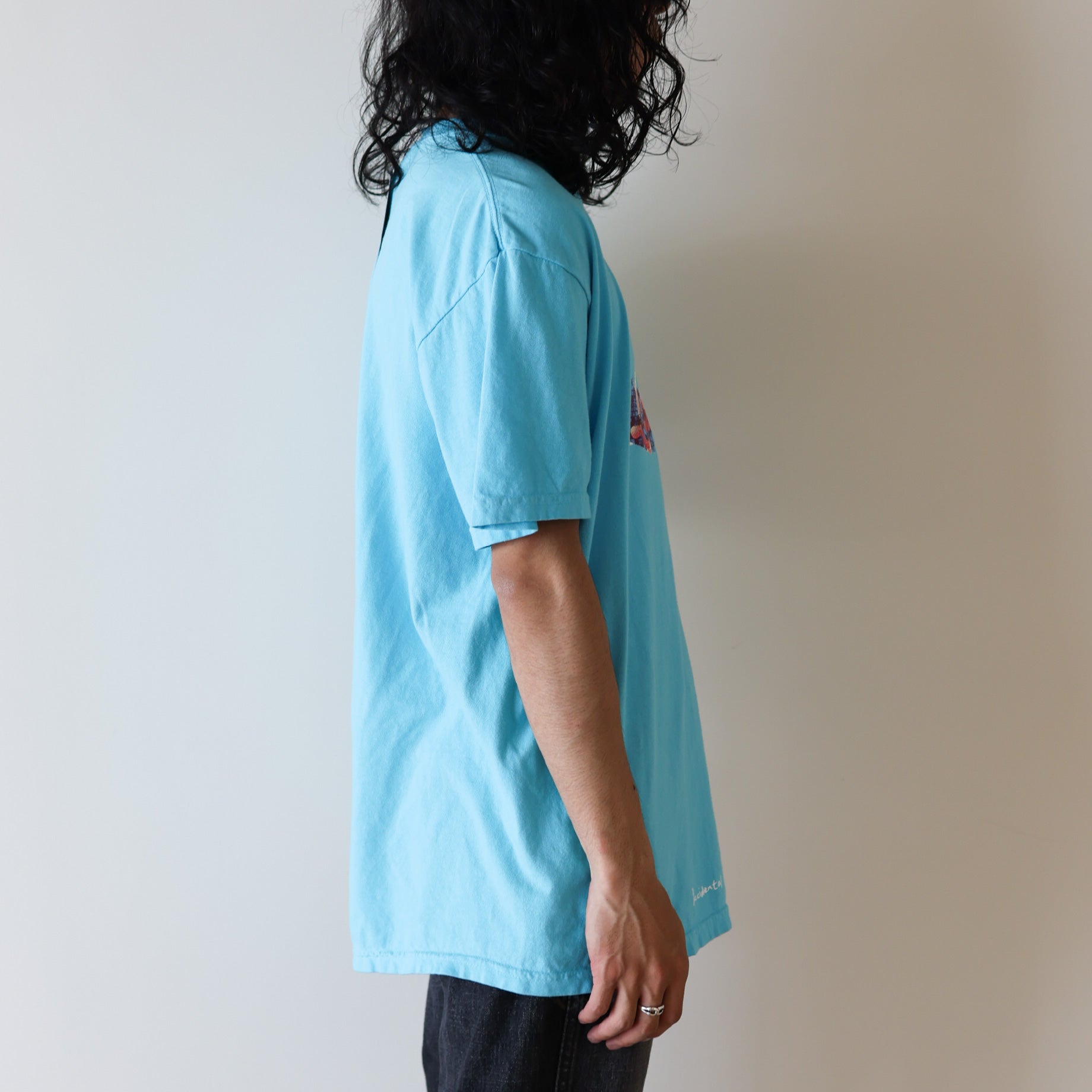 COLLAGE T-SHIRT(L BLUE)