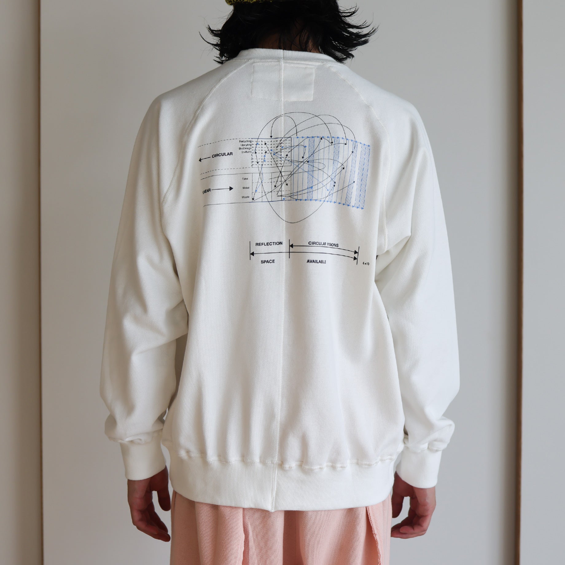 SYSTEM DYNAMICS CREW SWEAT(OFF WHITE)