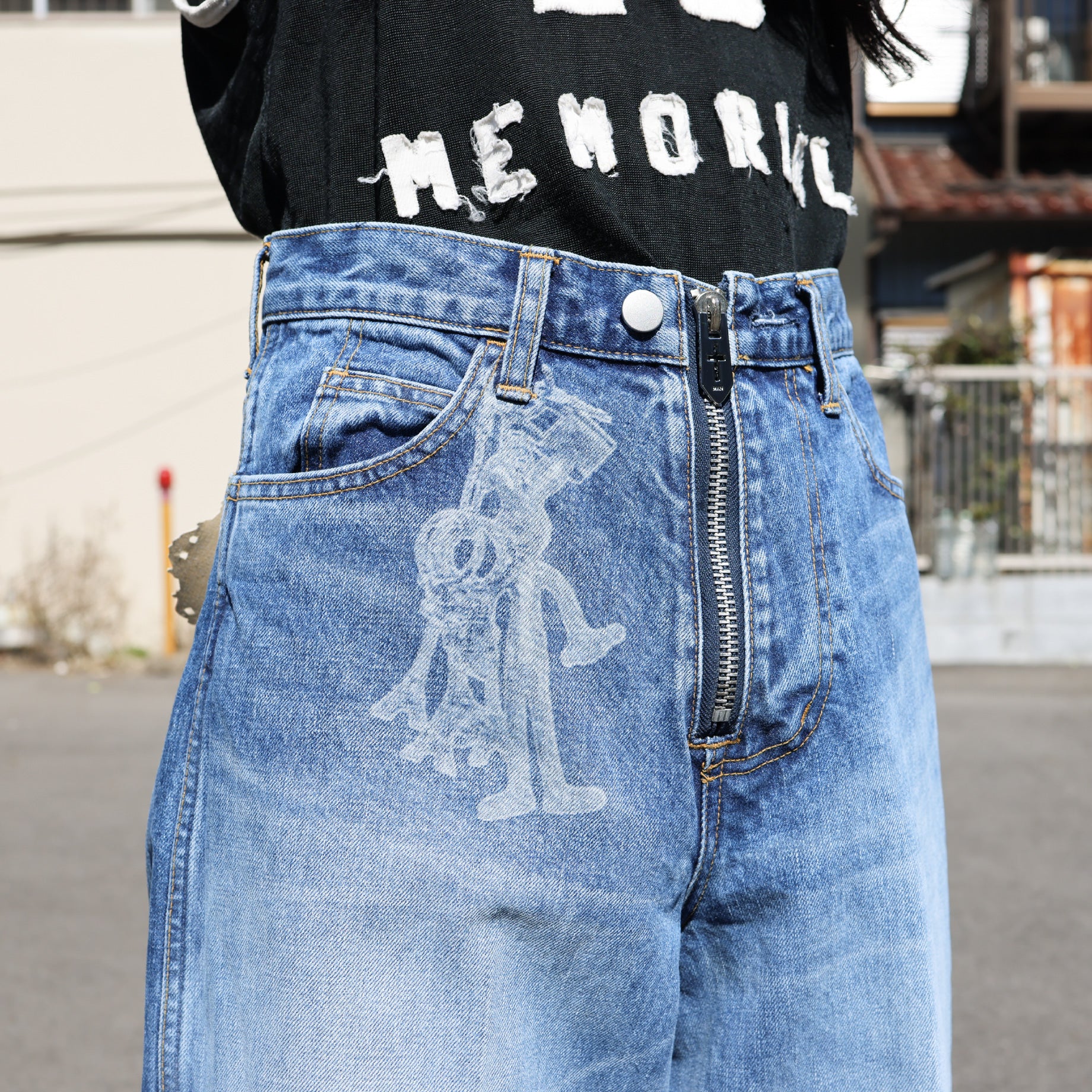 “MASUBOYS” BAGGY JEANS KEYHOLDER(FADED INDIGO)