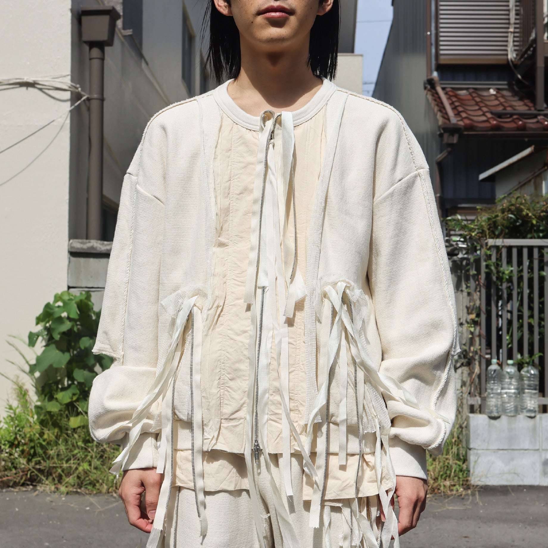 FULL ZIP SWEAT(IVORY)
