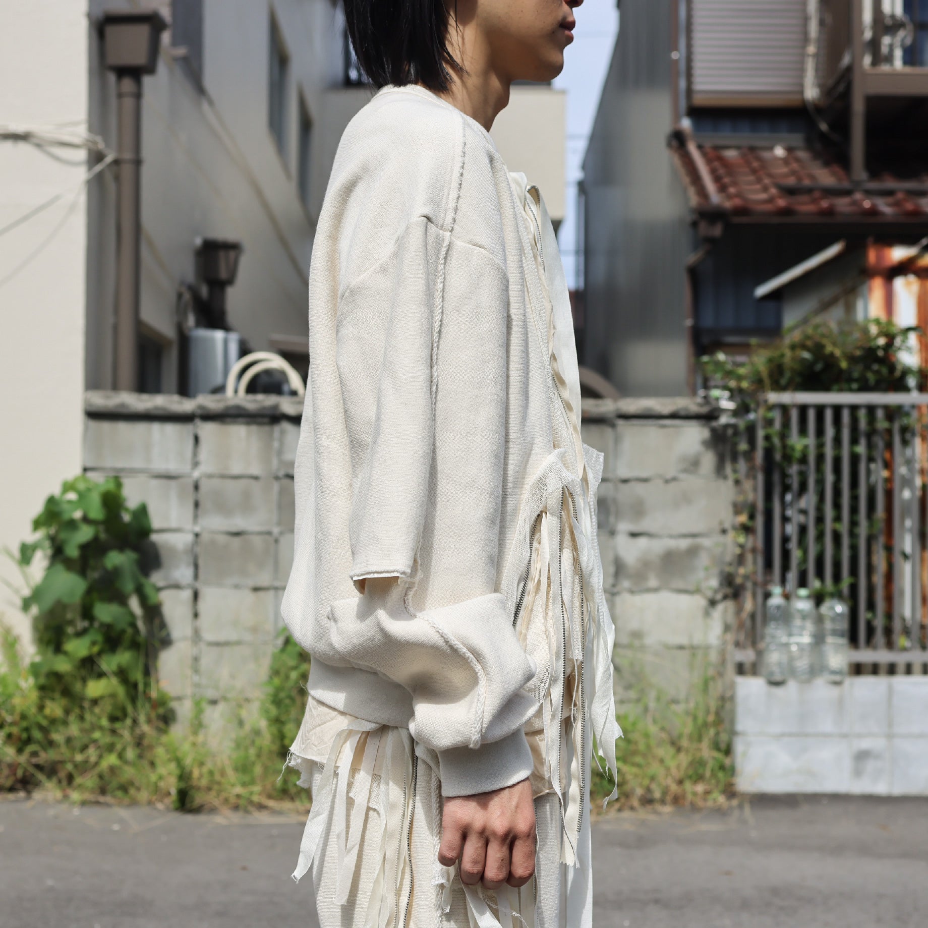 FULL ZIP SWEAT(IVORY)