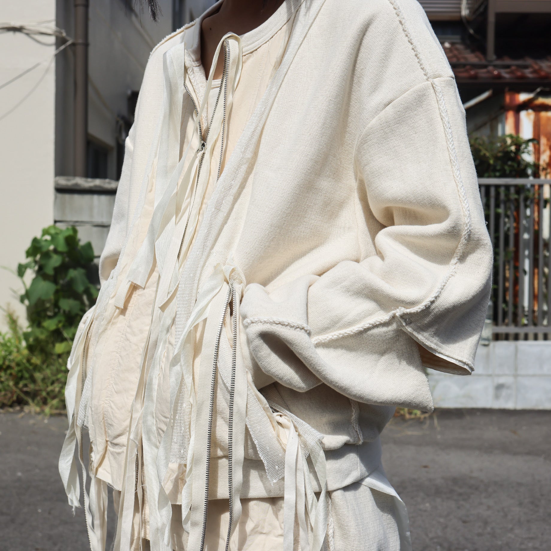 FULL ZIP SWEAT(IVORY)