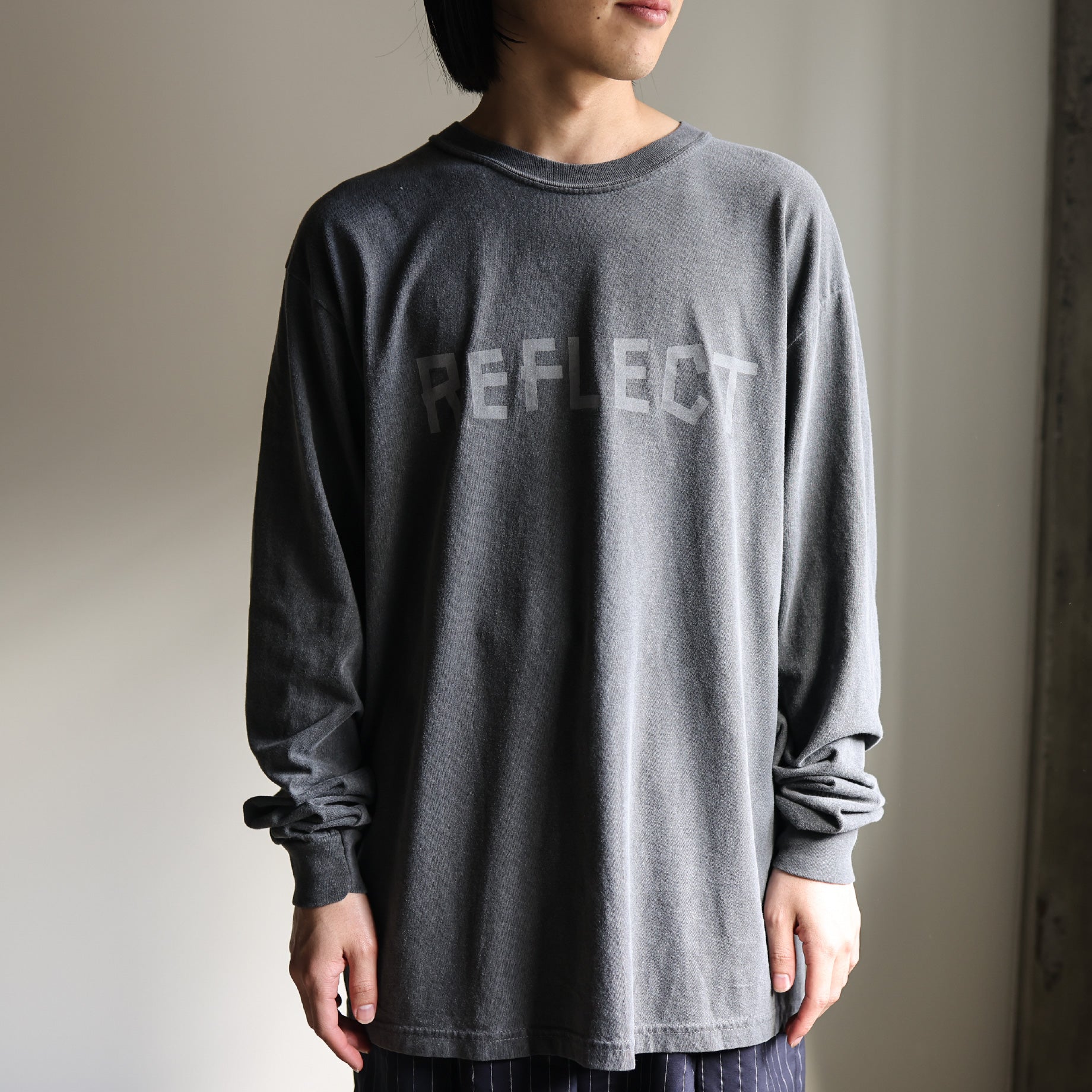 REFLECT #02 LS TEE(BLACK)