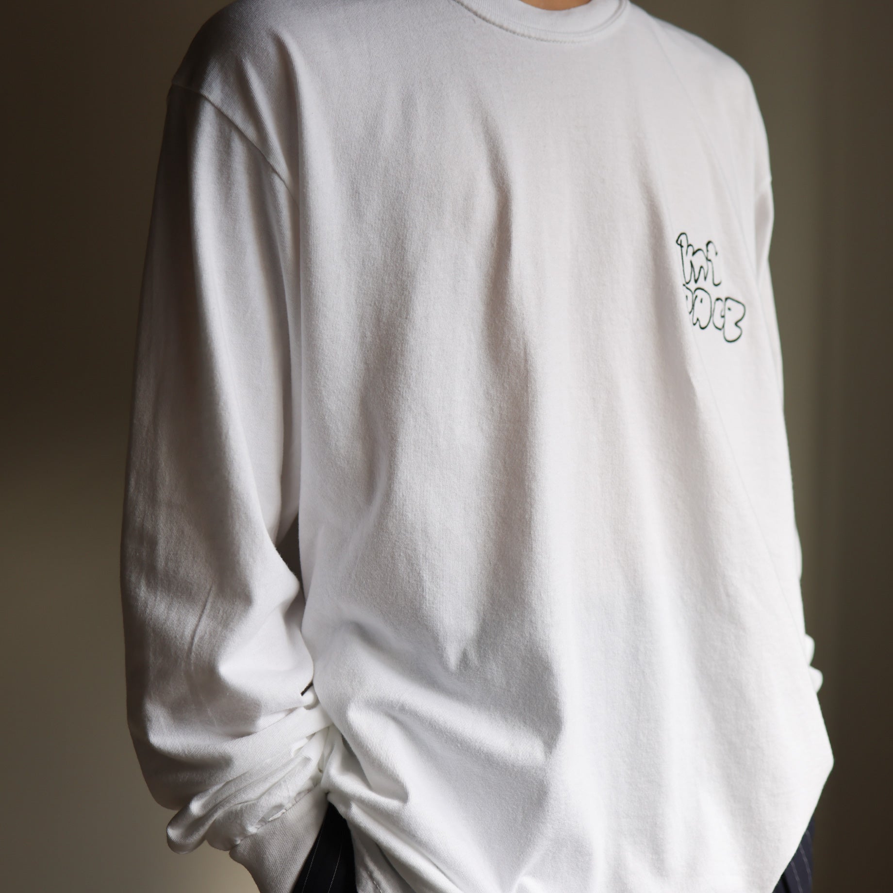 MY PACE #01 LS TEE(WHITE)