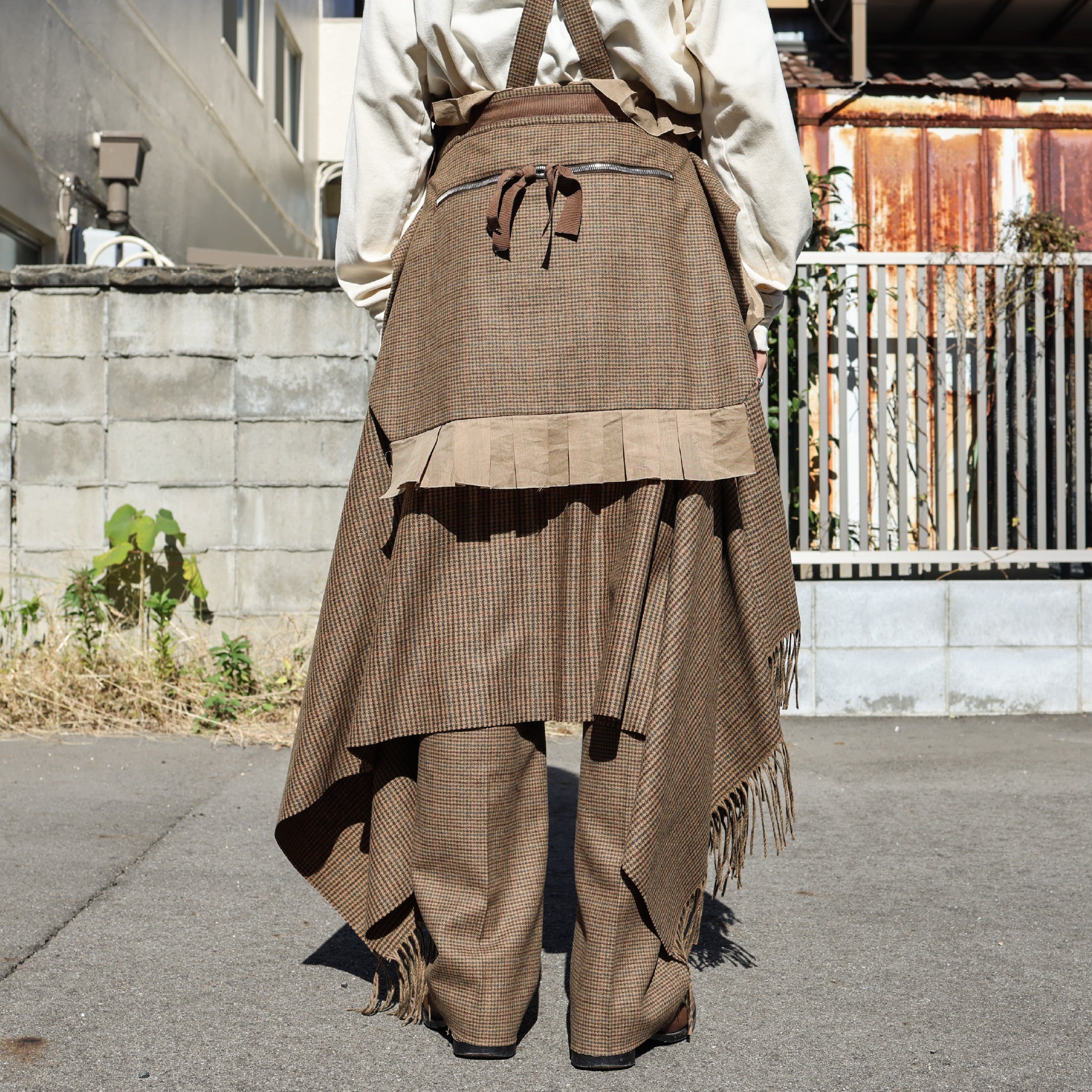 STOLES SKIRTS(BROWN CHECK)