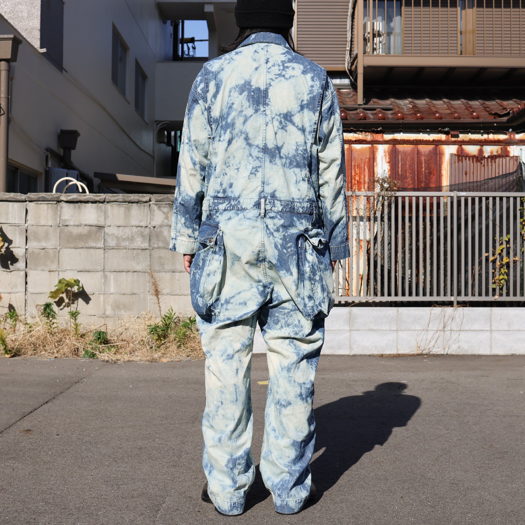 FADED CHAMBRAY OVERALLS(FADED INDIGO)