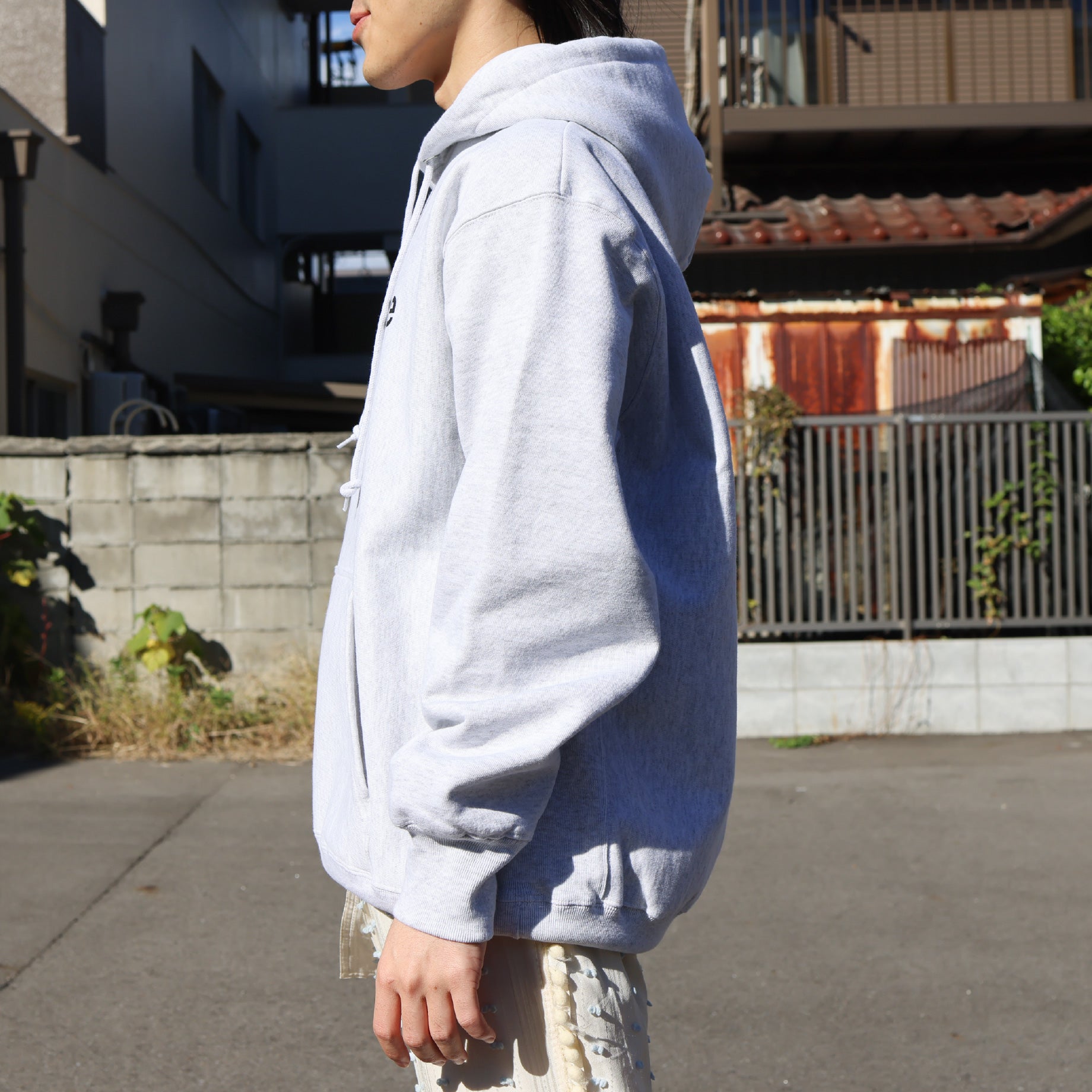 MY PACE #02 HOODED SWEAT (GRAY)