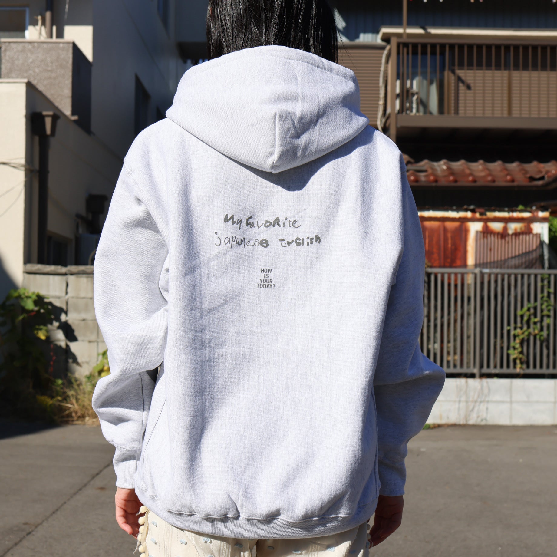 MY PACE #02 HOODED SWEAT (GRAY)
