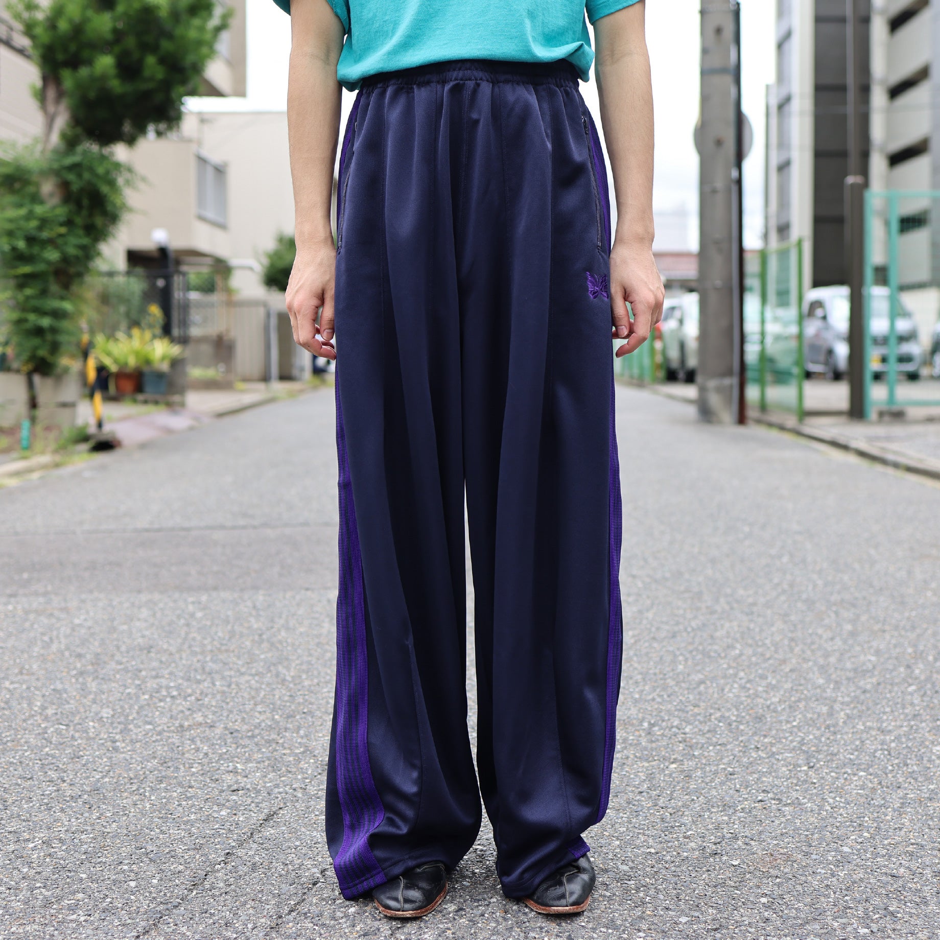 H.D. TRACK PANT - POLY SMOOTH(NAVY)