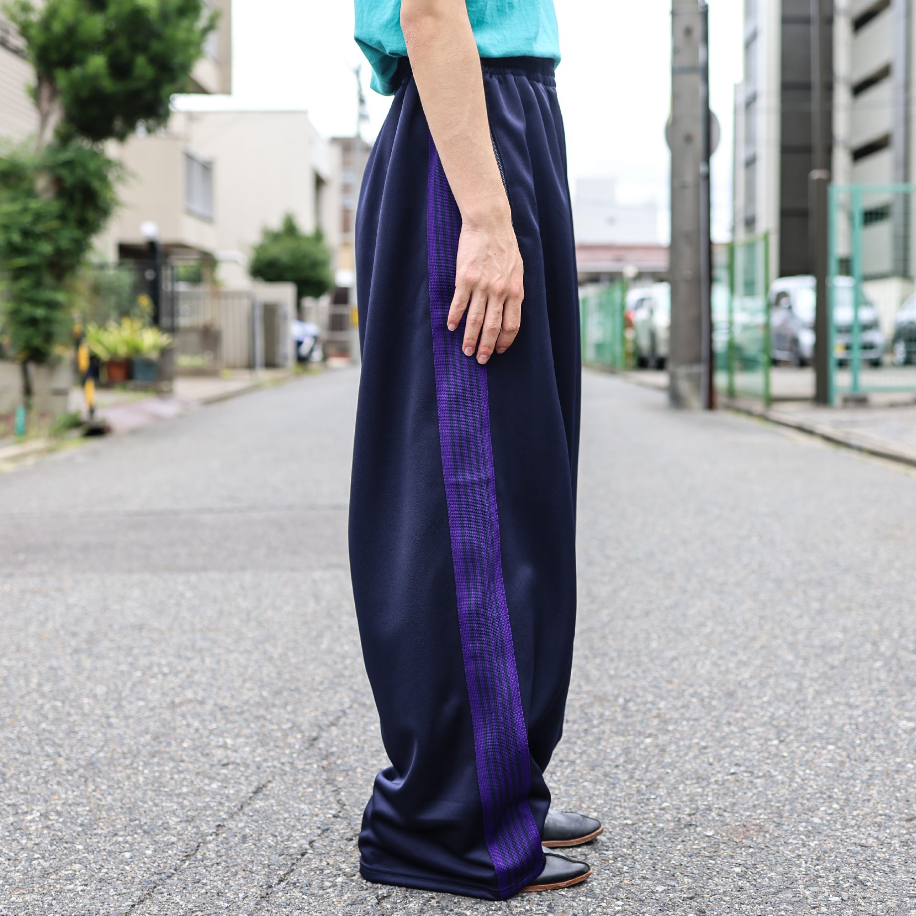 H.D. TRACK PANT - POLY SMOOTH(NAVY)