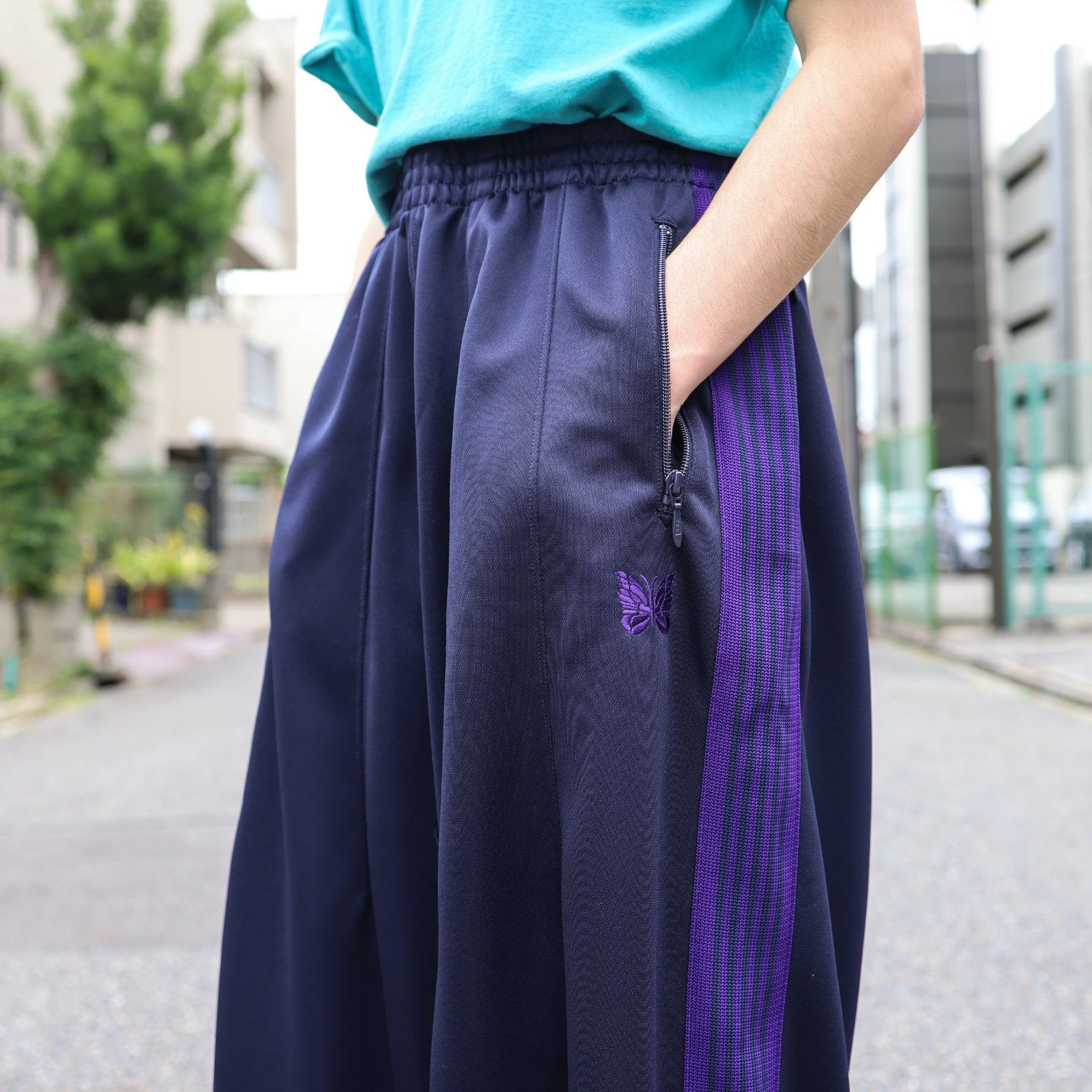 H.D. TRACK PANT - POLY SMOOTH(NAVY)