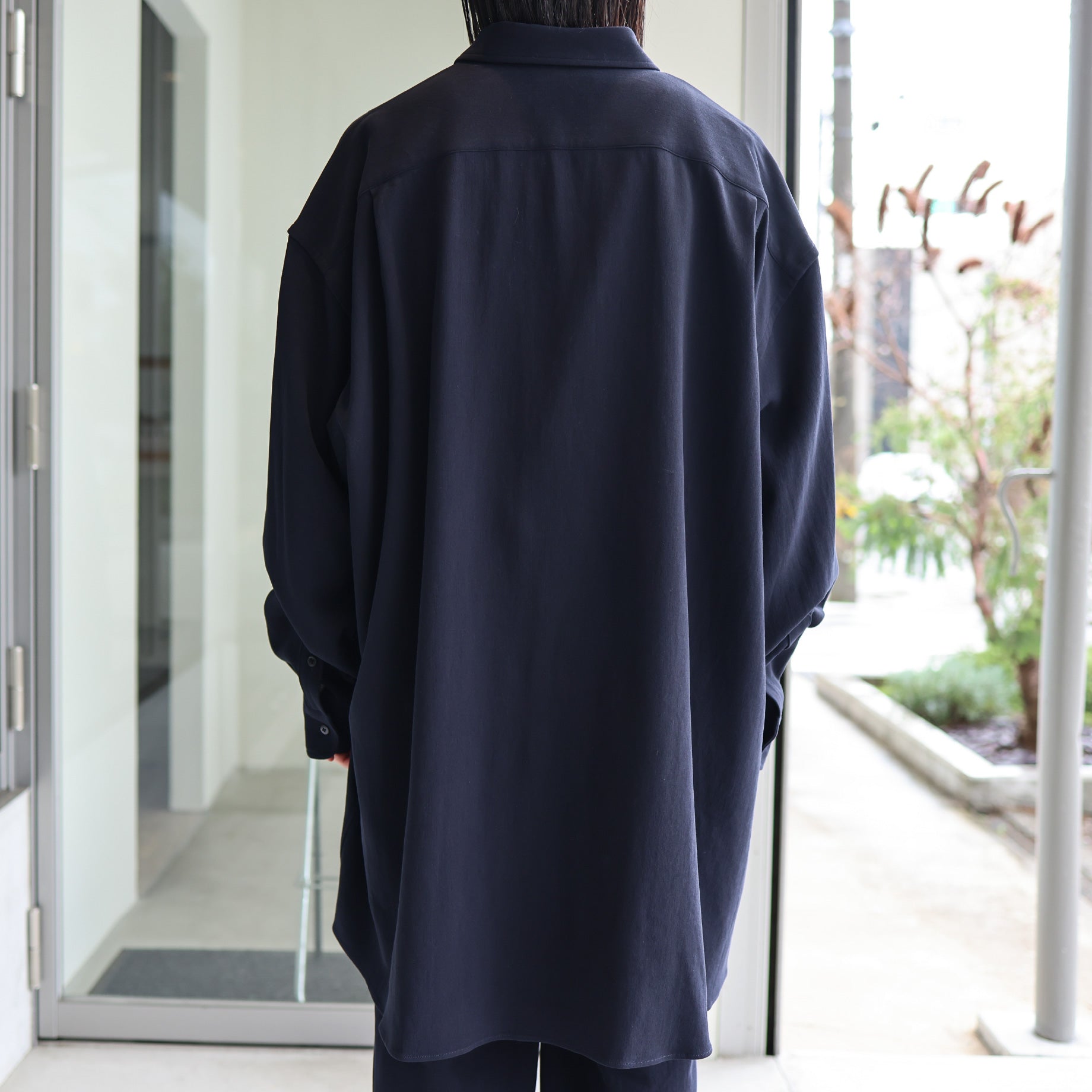 FLY FLONT SHIRTS(D.NAVY)