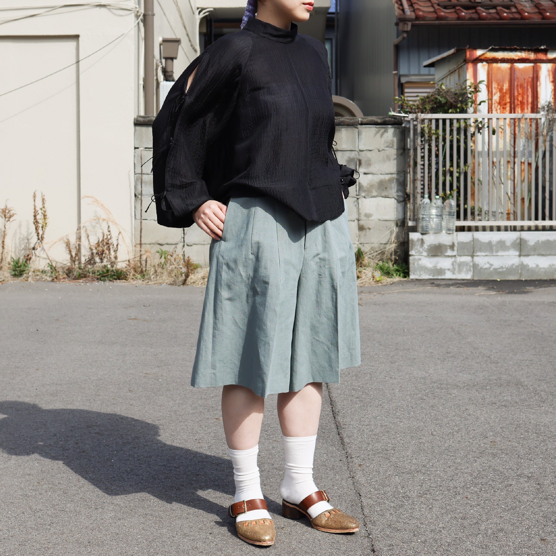 CULOTTES PANTS(KHAKI)