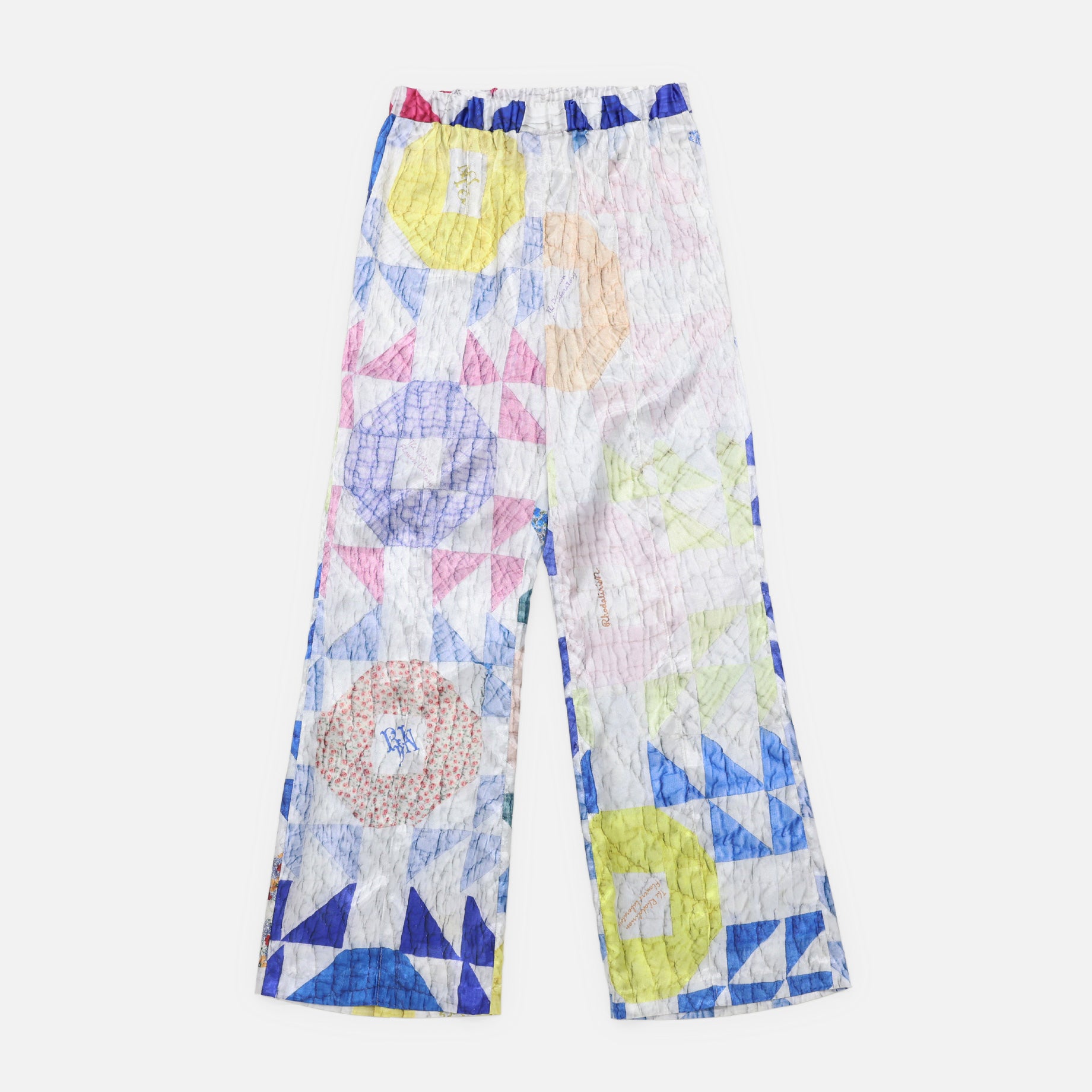 DRAWSTRING PANT - SATEEN PRINTED PATCHWORK QUILT（PATCHWORK