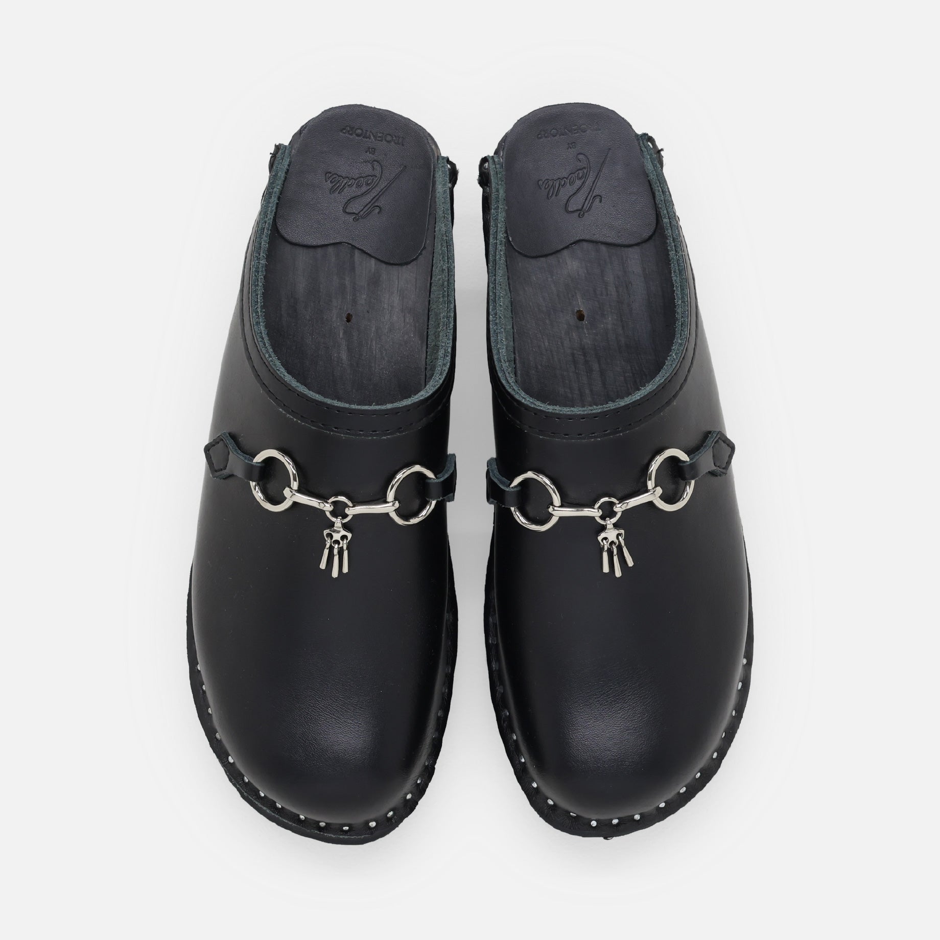 SWEDISH CLOG - SMOOTH / BIT（BLACK）