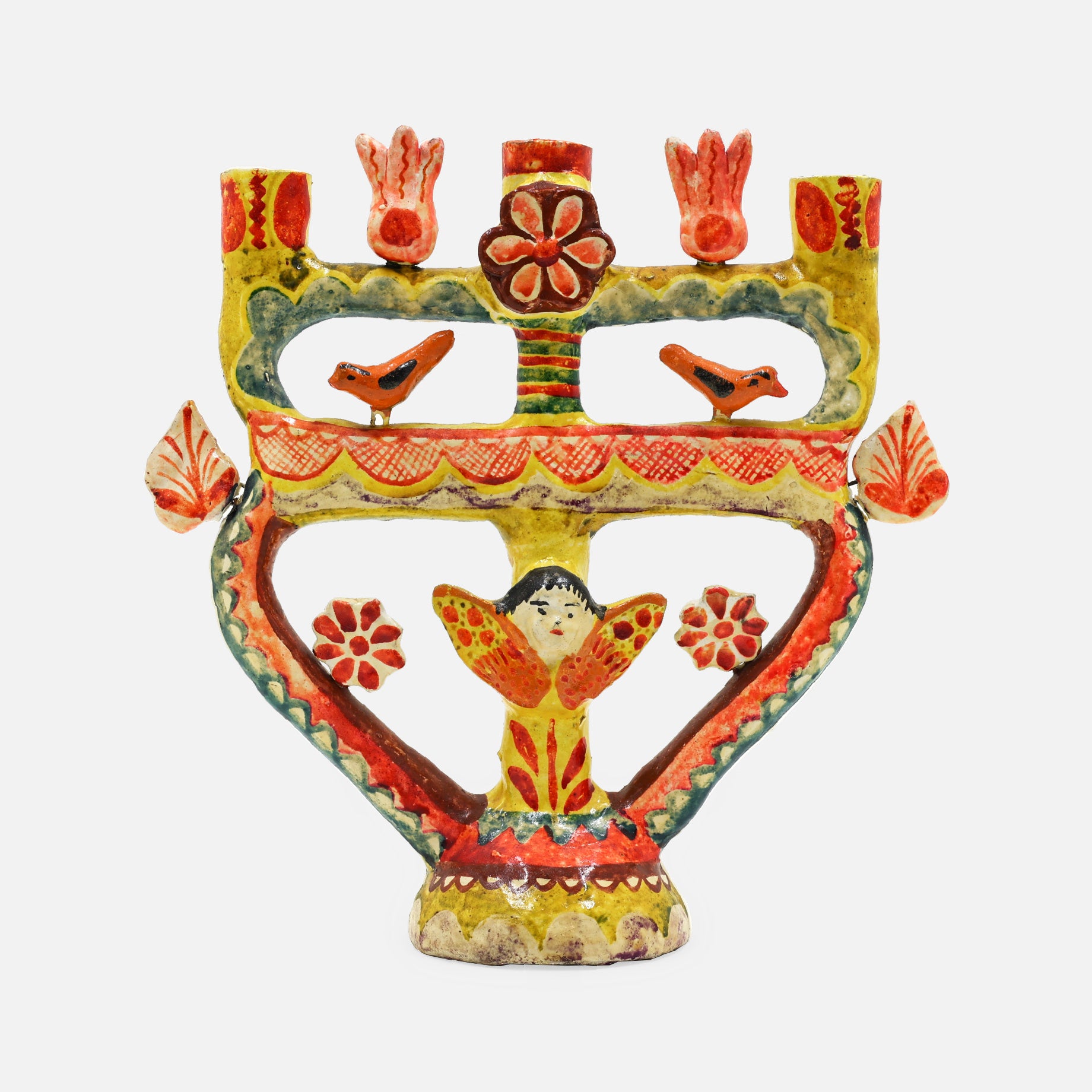 VINTAGE FOLK ART TREE OF LIFE